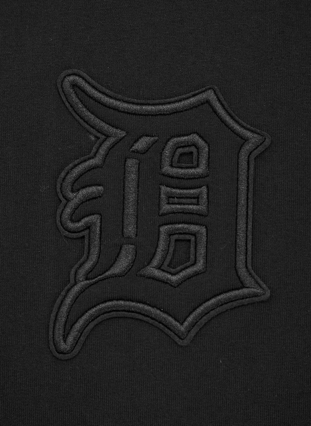 Pro Standard Men's MLB Detroit Tigers Neutral Drop Shoulder Top - Black - BLACK