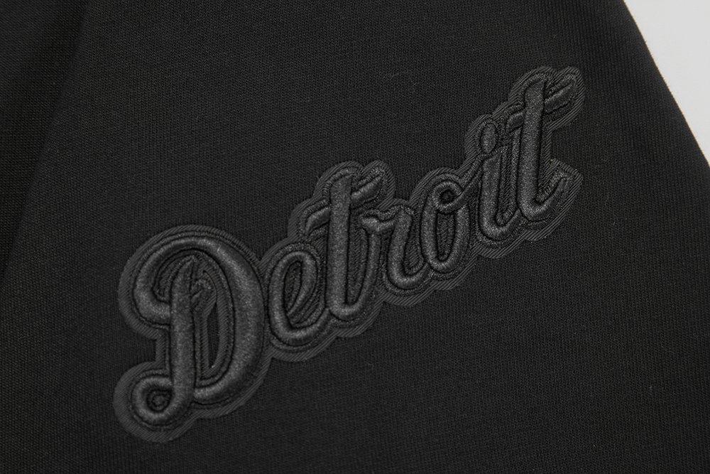 Pro Standard Men's MLB Detroit Tigers Neutral Drop Shoulder Top - Black - BLACK