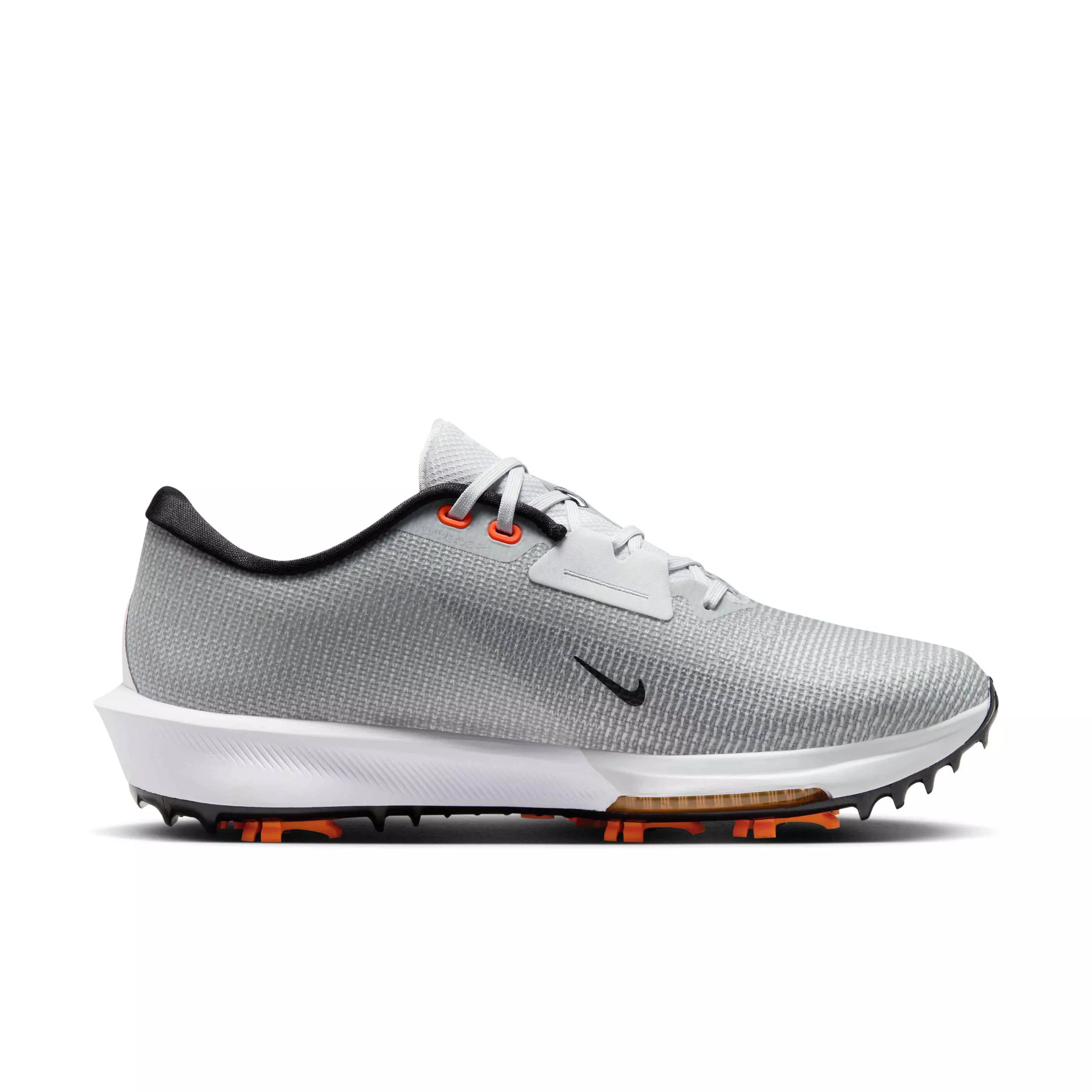 Nike Infinity Tour 2 "Pure Platinum/White/Safety Orange" Men's Golf Shoe - PLATINUM/WHITE/ORANGE