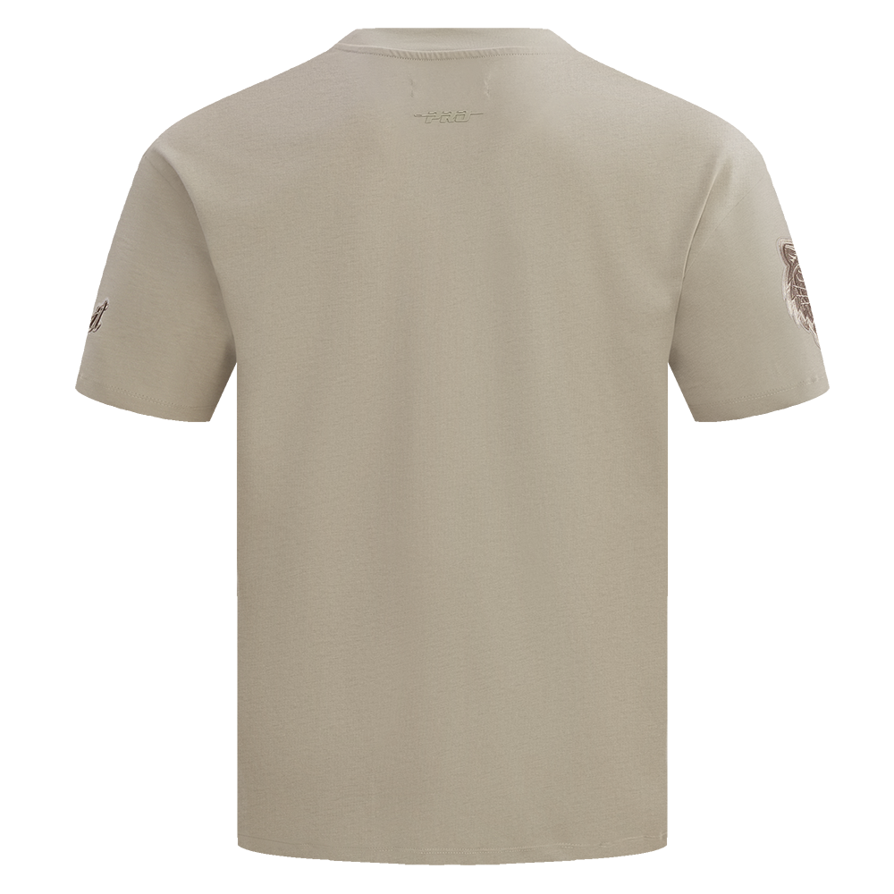Pro Standard Men's MLB Detroit Tigers Neutral Drop Shoulder Top - Taupe - TAUPE