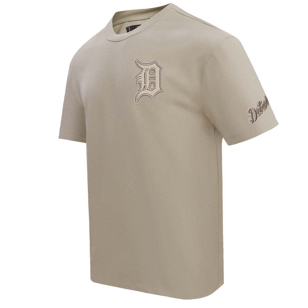 Pro Standard Men's MLB Detroit Tigers Neutral Drop Shoulder Top - Taupe - TAUPE