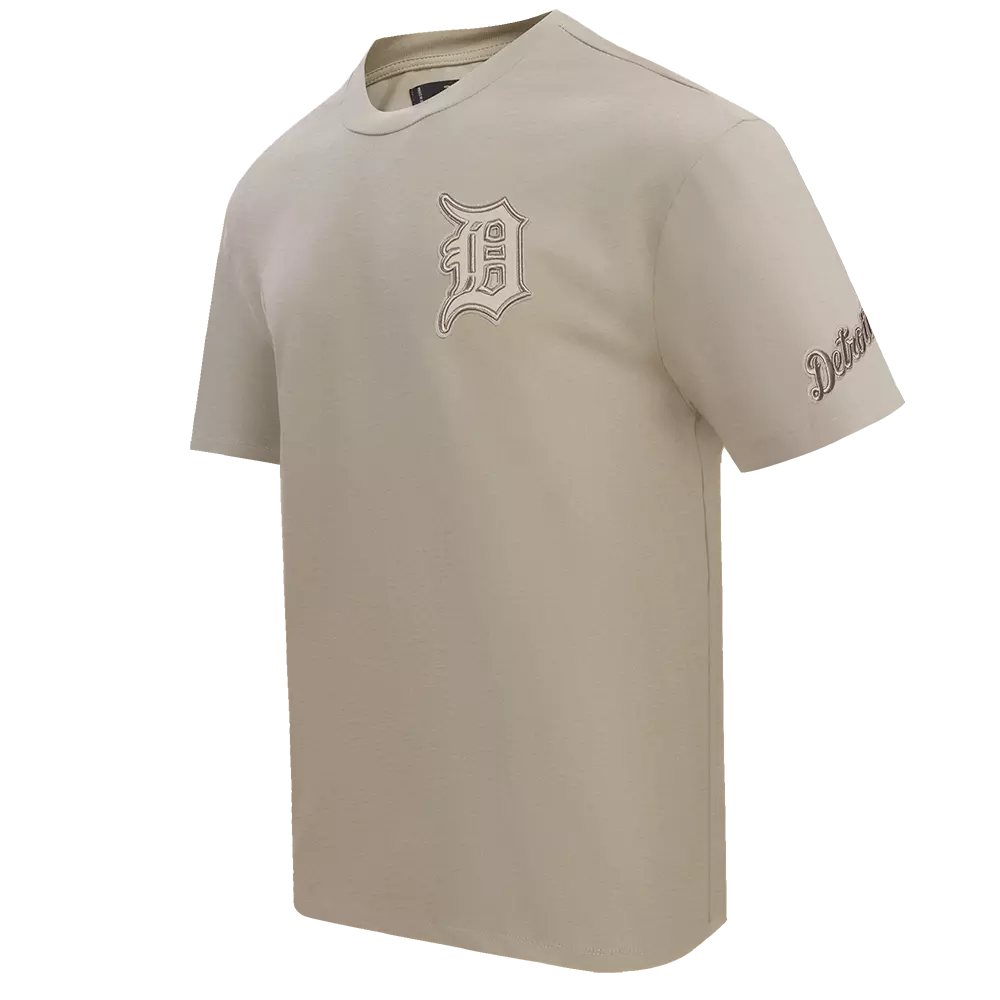Pro Standard Men's MLB Detroit Tigers Neutral Drop Shoulder Top - Taupe - TAUPE