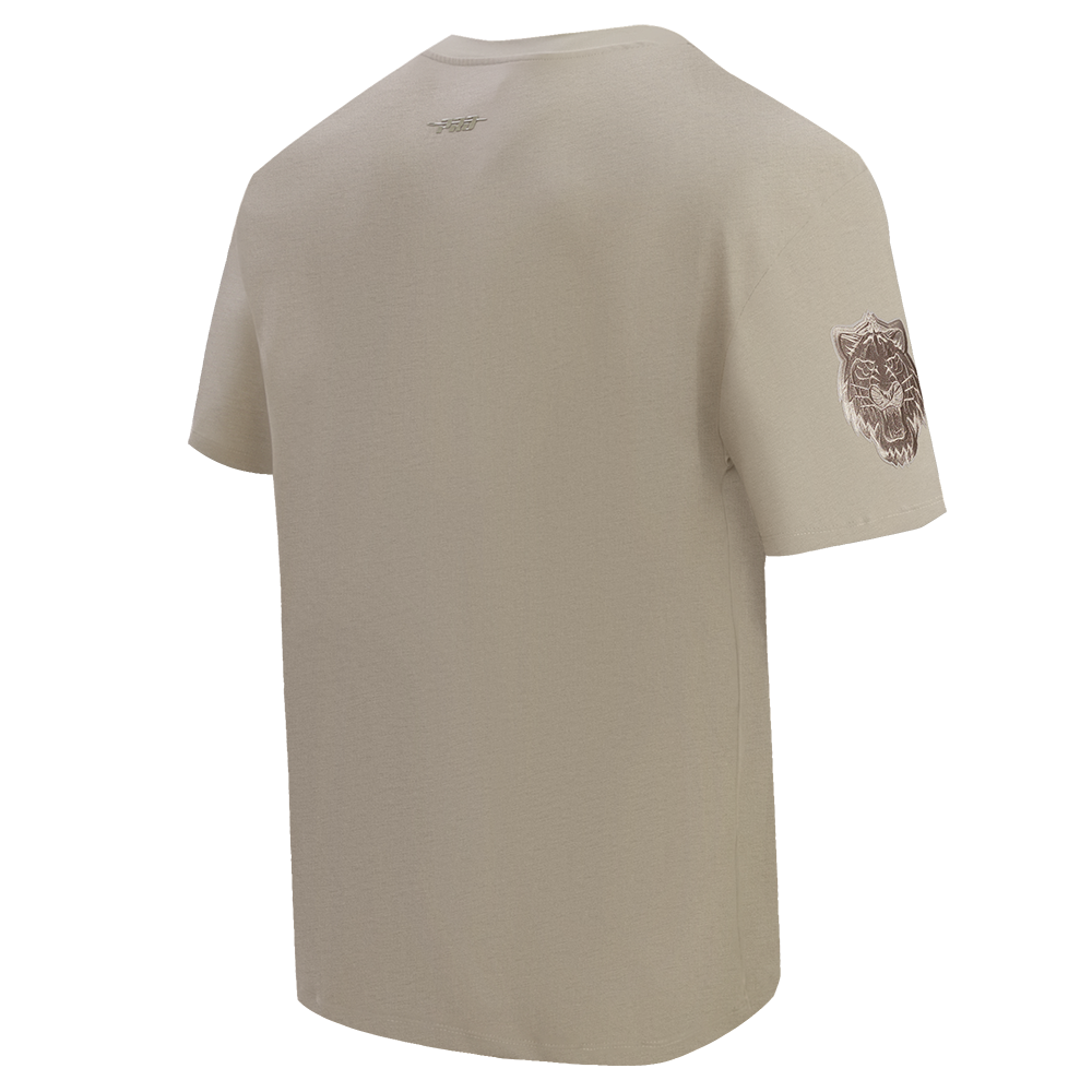 Pro Standard Men's MLB Detroit Tigers Neutral Drop Shoulder Top - Taupe - TAUPE