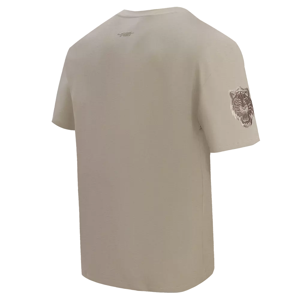 Pro Standard Men's MLB Detroit Tigers Neutral Drop Shoulder Top - Taupe - TAUPE