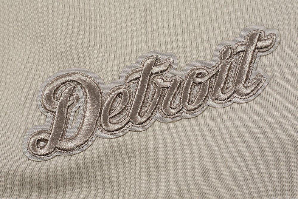 Pro Standard Men's MLB Detroit Tigers Neutral Drop Shoulder Top - Taupe - TAUPE