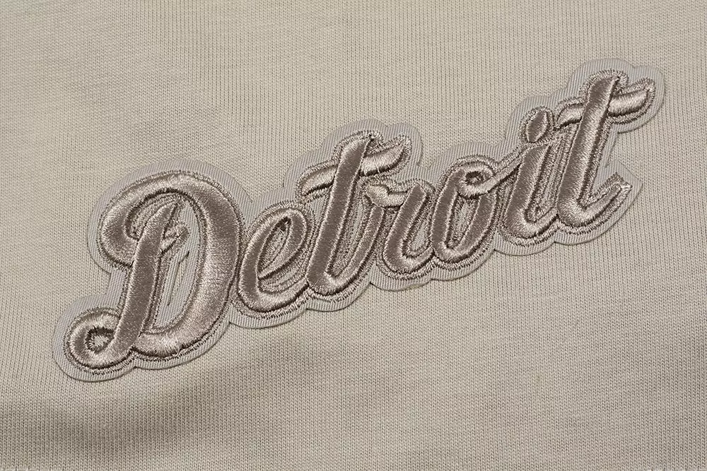Pro Standard Men's MLB Detroit Tigers Neutral Drop Shoulder Top - Taupe - TAUPE