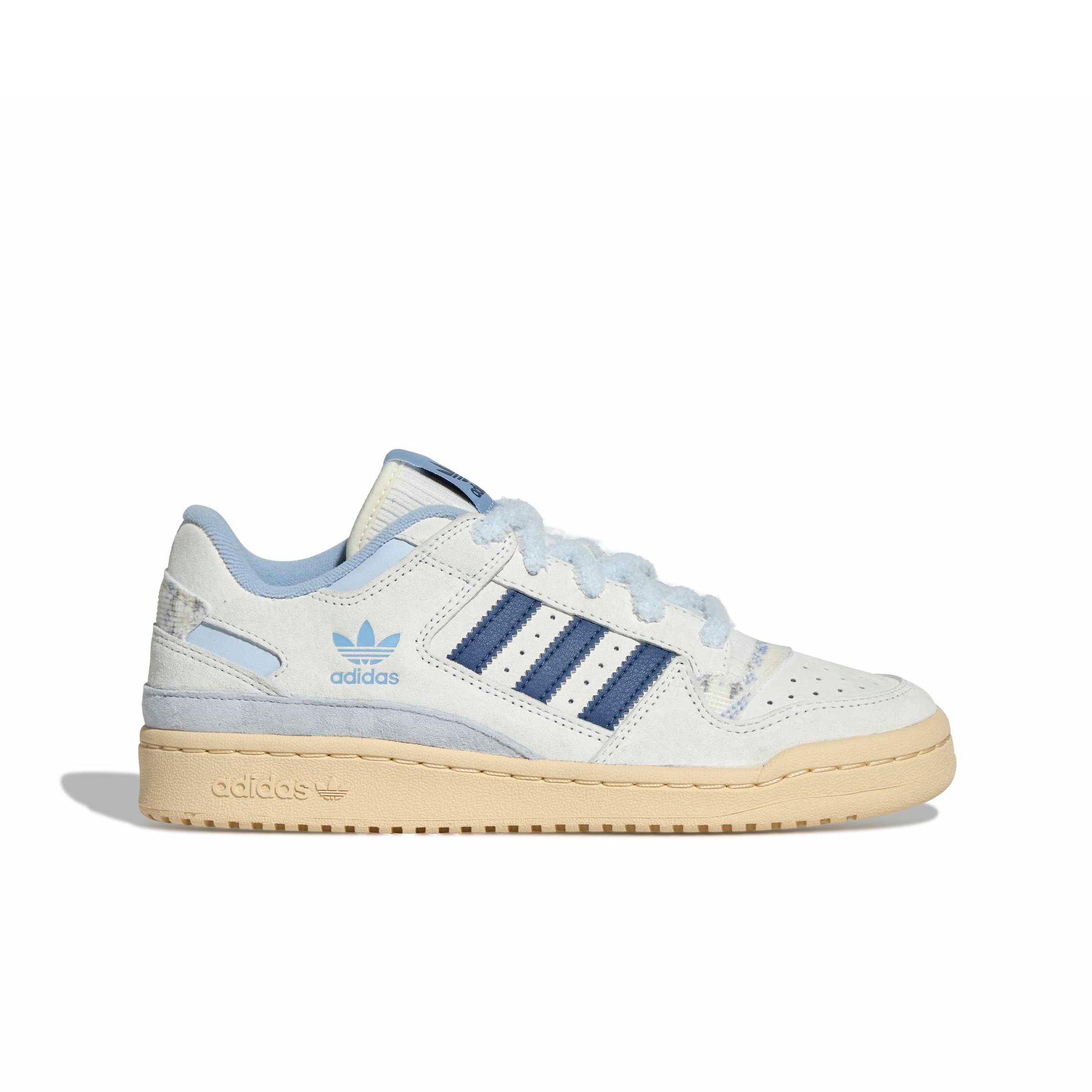 adidas Forum Low "Cloud White/Preloved Ink/Sand Strata" Women's Shoe - WHITE/INK/SAND Thumbnail View 1