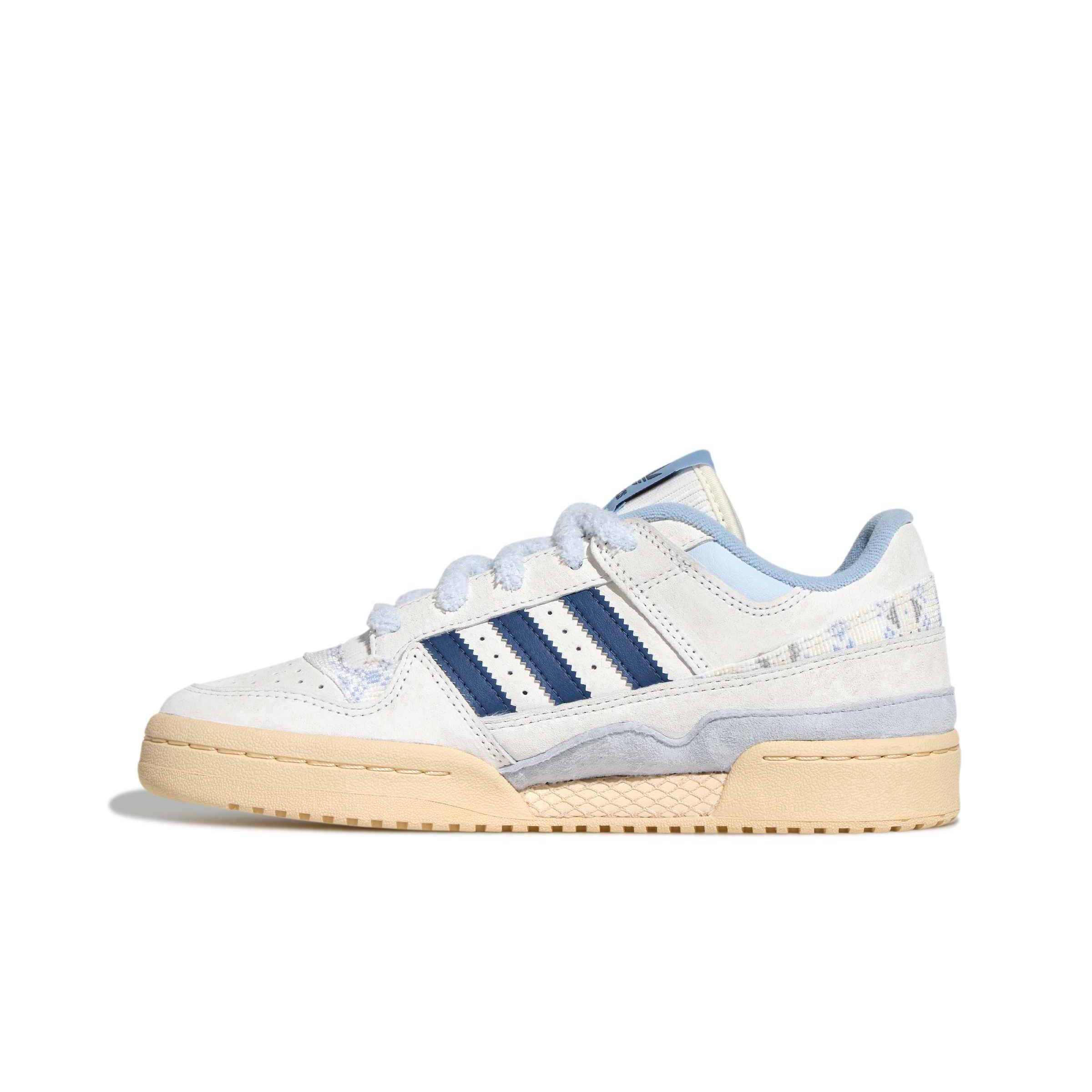 adidas Forum Low "Cloud White/Preloved Ink/Sand Strata" Women's Shoe - WHITE/INK/SAND Thumbnail View 2