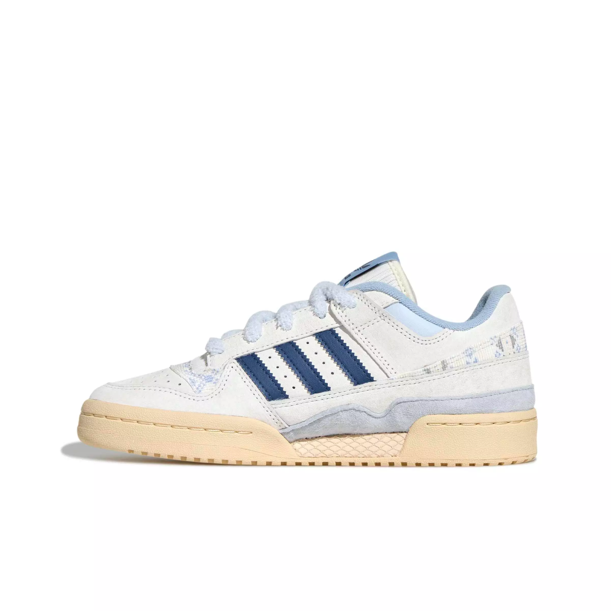 adidas Forum Low "Cloud White/Preloved Ink/Sand Strata" Women's Shoe - WHITE/INK/SAND