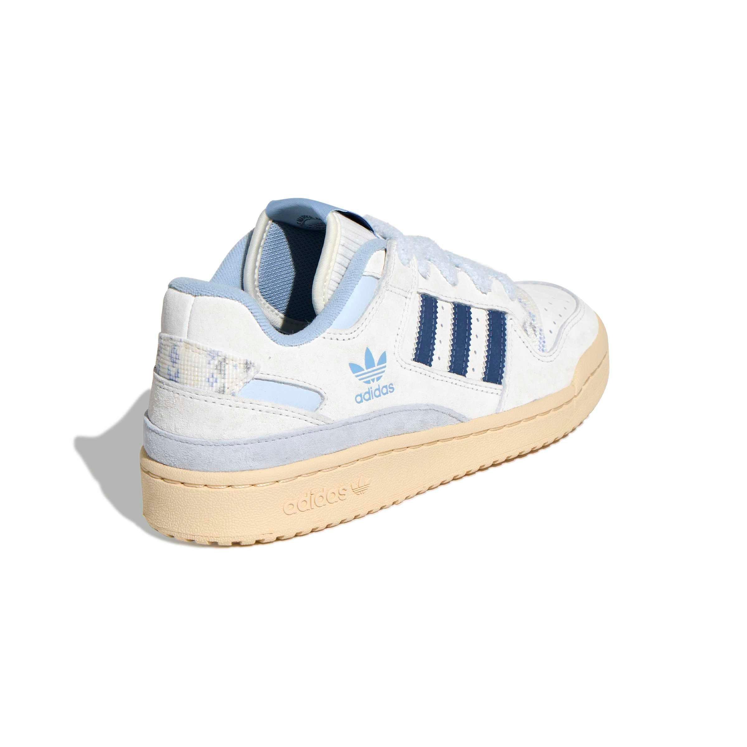 adidas Forum Low "Cloud White/Preloved Ink/Sand Strata" Women's Shoe - WHITE/INK/SAND Thumbnail View 4
