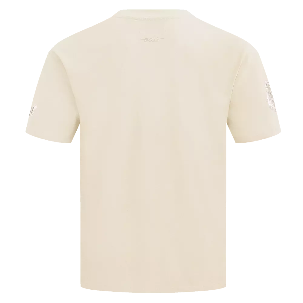 Pro Standard Men's MLB Detroit Tigers Neutral Drop Shoulder Top - Eggshell - EGGSHELL