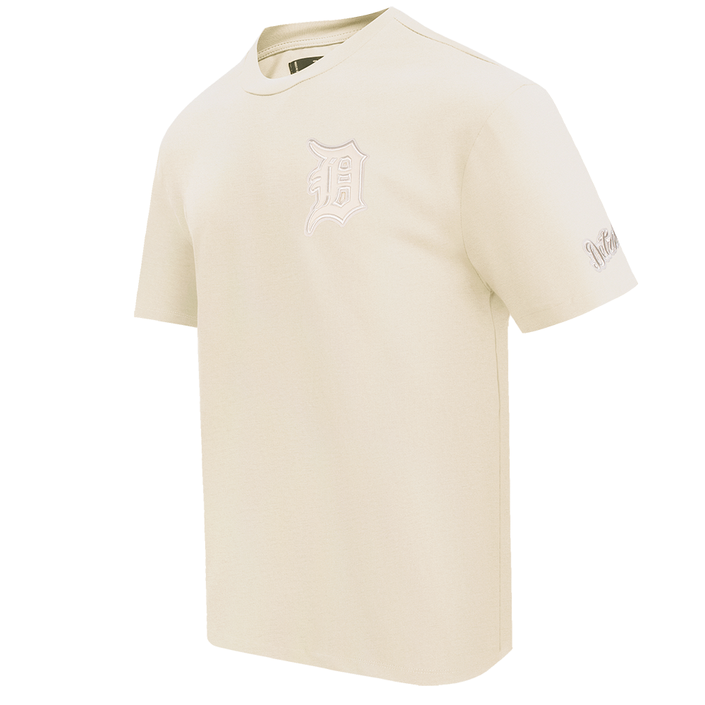 Pro Standard Men's MLB Detroit Tigers Neutral Drop Shoulder Top - Eggshell - EGGSHELL