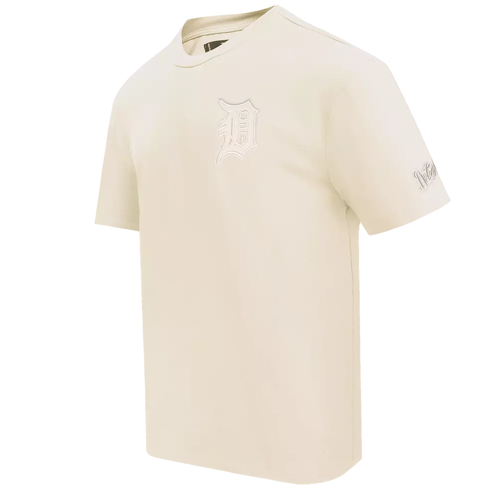 Pro Standard Men's MLB Detroit Tigers Neutral Drop Shoulder Top - Eggshell - EGGSHELL