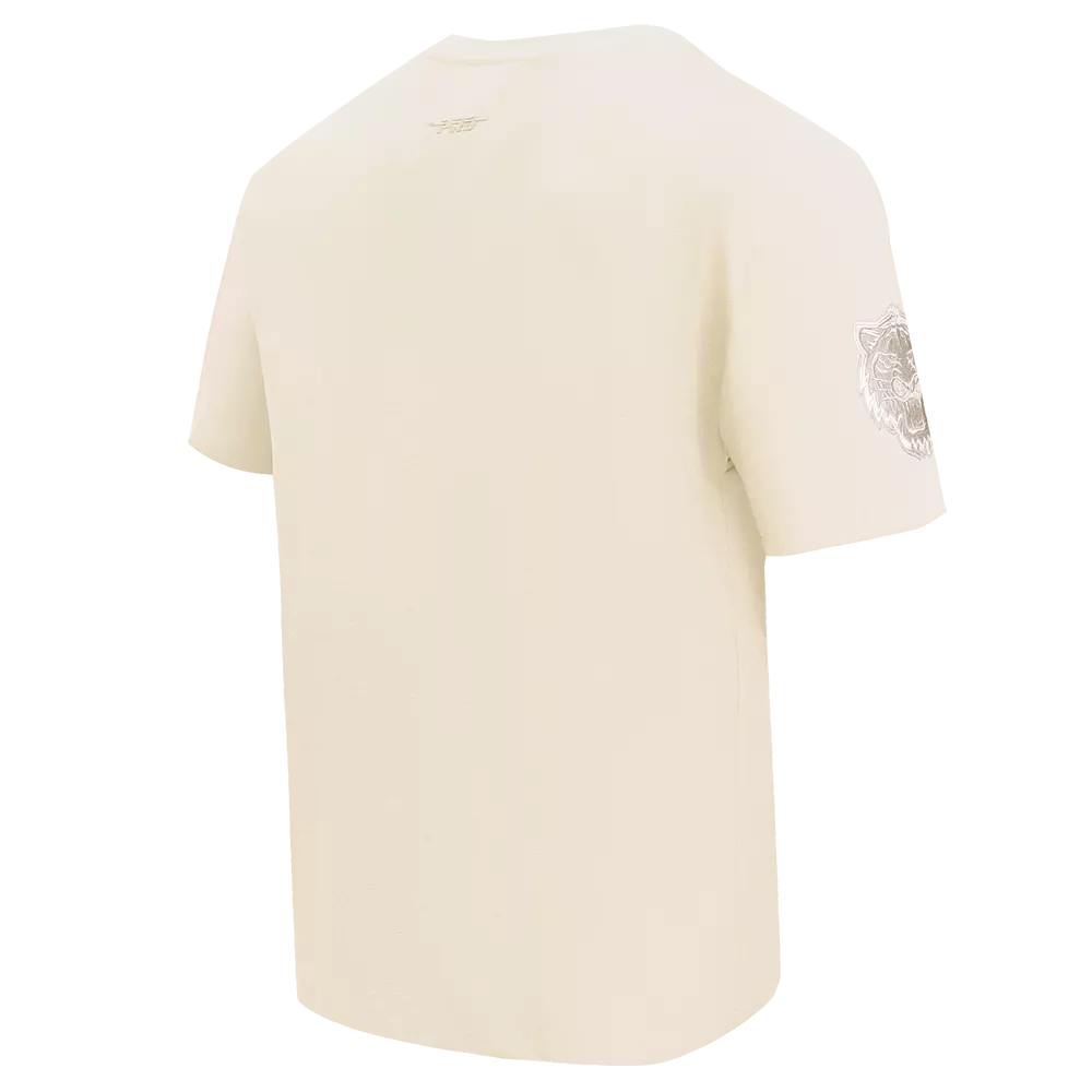 Pro Standard Men's MLB Detroit Tigers Neutral Drop Shoulder Top - Eggshell - EGGSHELL