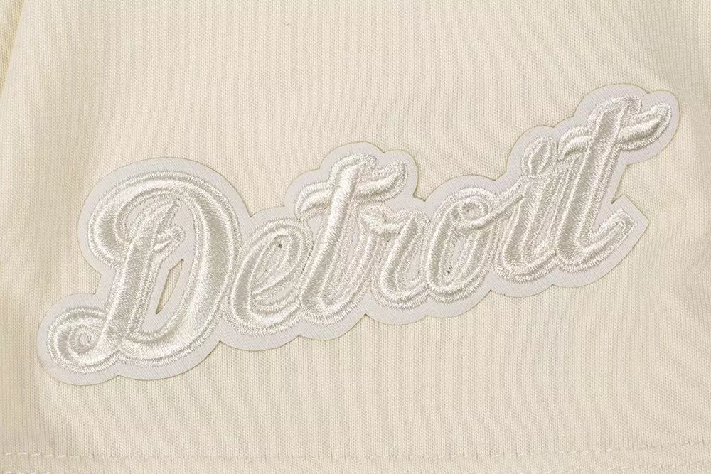 Pro Standard Men's MLB Detroit Tigers Neutral Drop Shoulder Top - Eggshell - EGGSHELL
