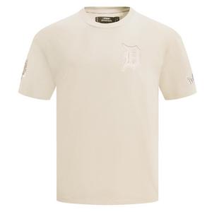 Pro Standard Men's MLB Detroit Tigers Neutral Drop Shoulder Top - Eggshell - EGGSHELL