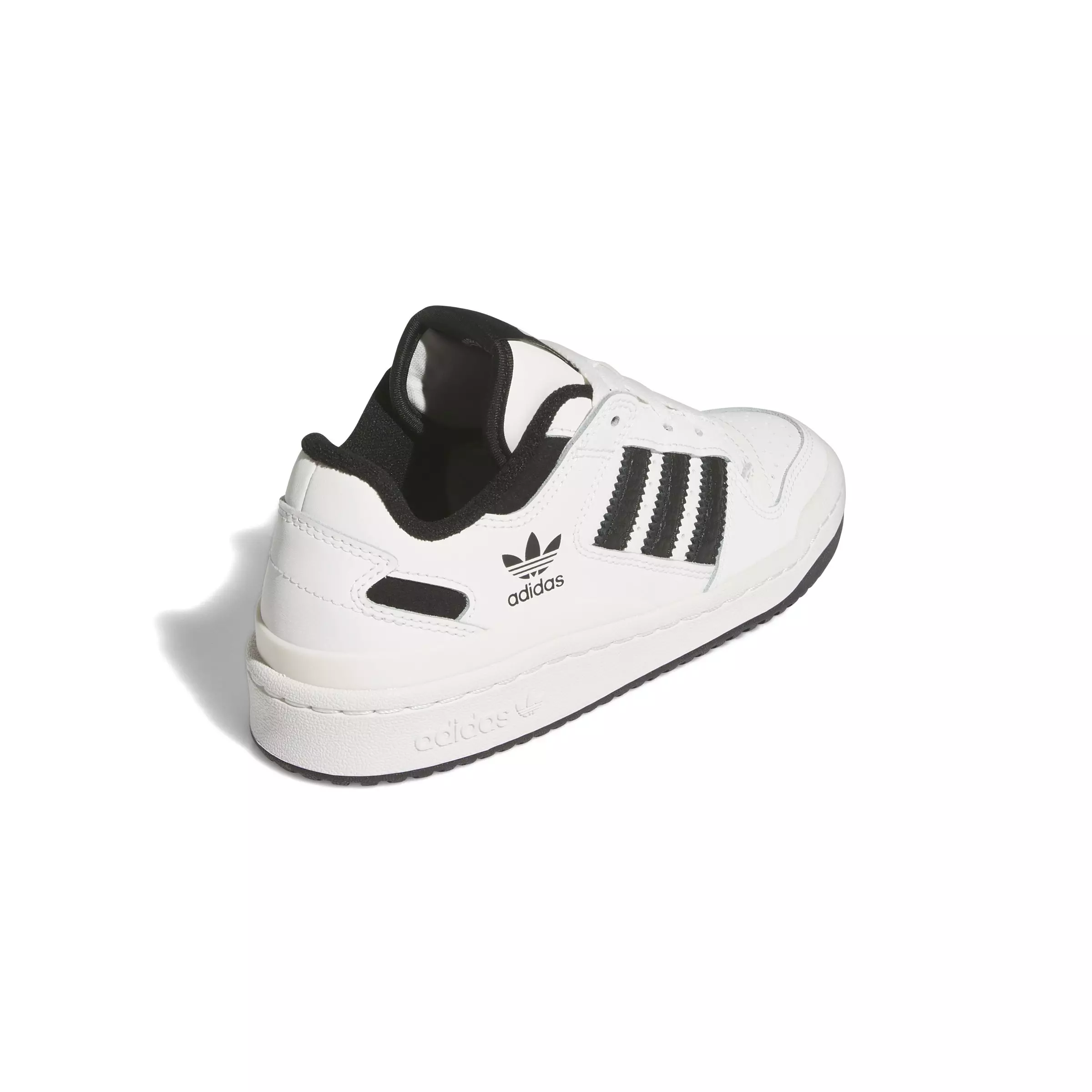 adidas Forum Low Classics "Core White/Core Black/Core White" Grade School Boys' Shoe - WHITE/BLACK/WHITE
