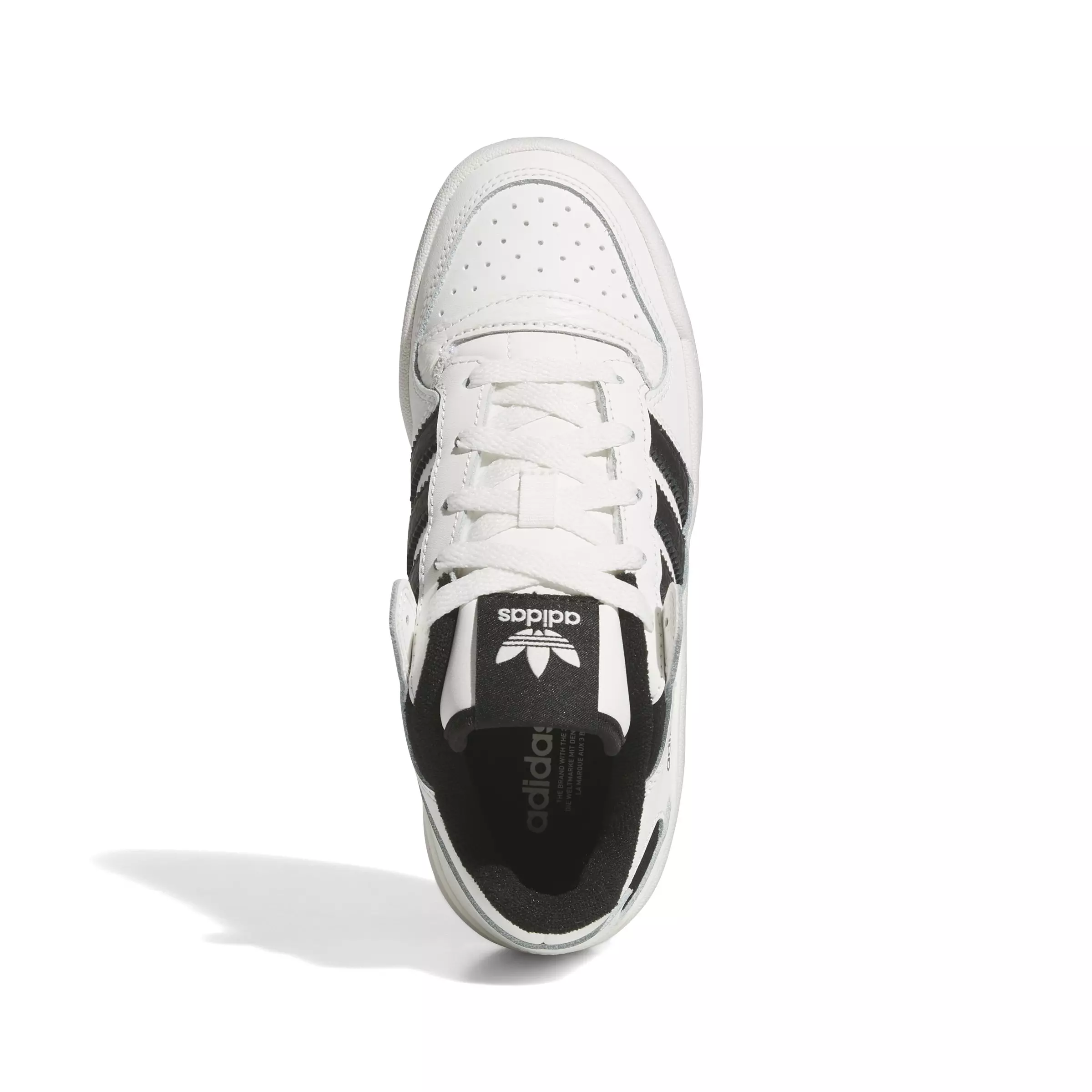 adidas Forum Low Classics "Core White/Core Black/Core White" Grade School Boys' Shoe - WHITE/BLACK/WHITE
