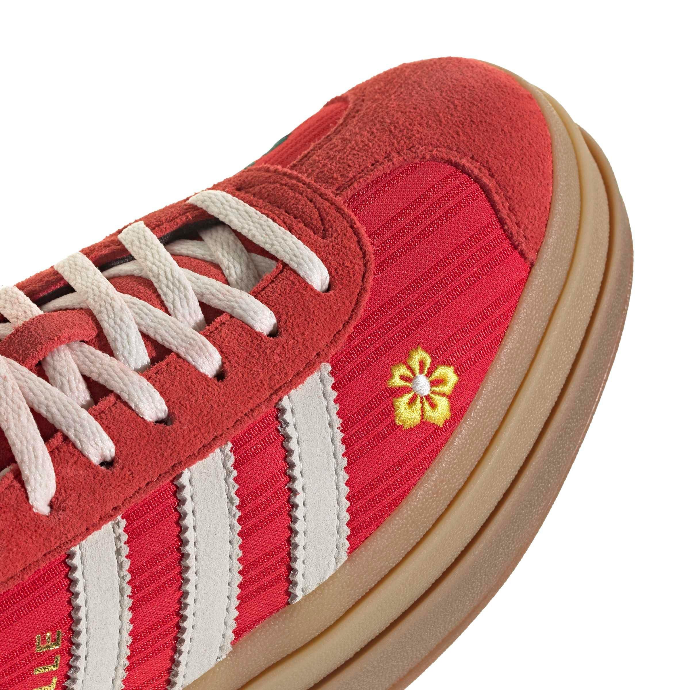 adidas Originals Gazelle Bold "Better Scarlet/Off White/Eqt Yellow" Women's Shoe - SCARLET/OFF WHITE/YELLOW Thumbnail View 8