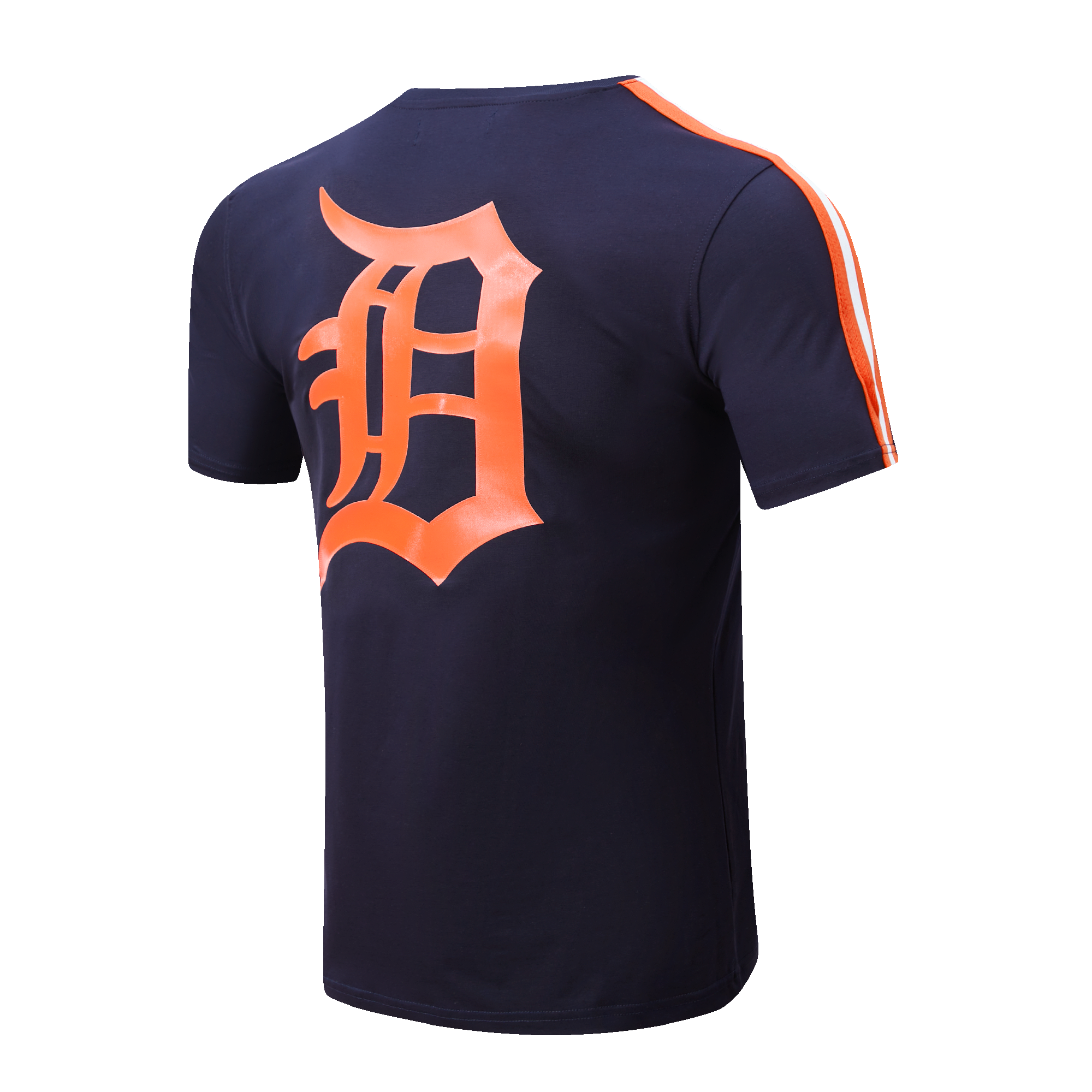 Pro Standard Men's Detroit Tigers Logo Pro Taping Top - Navy/Orange - NAVY/ORANGE