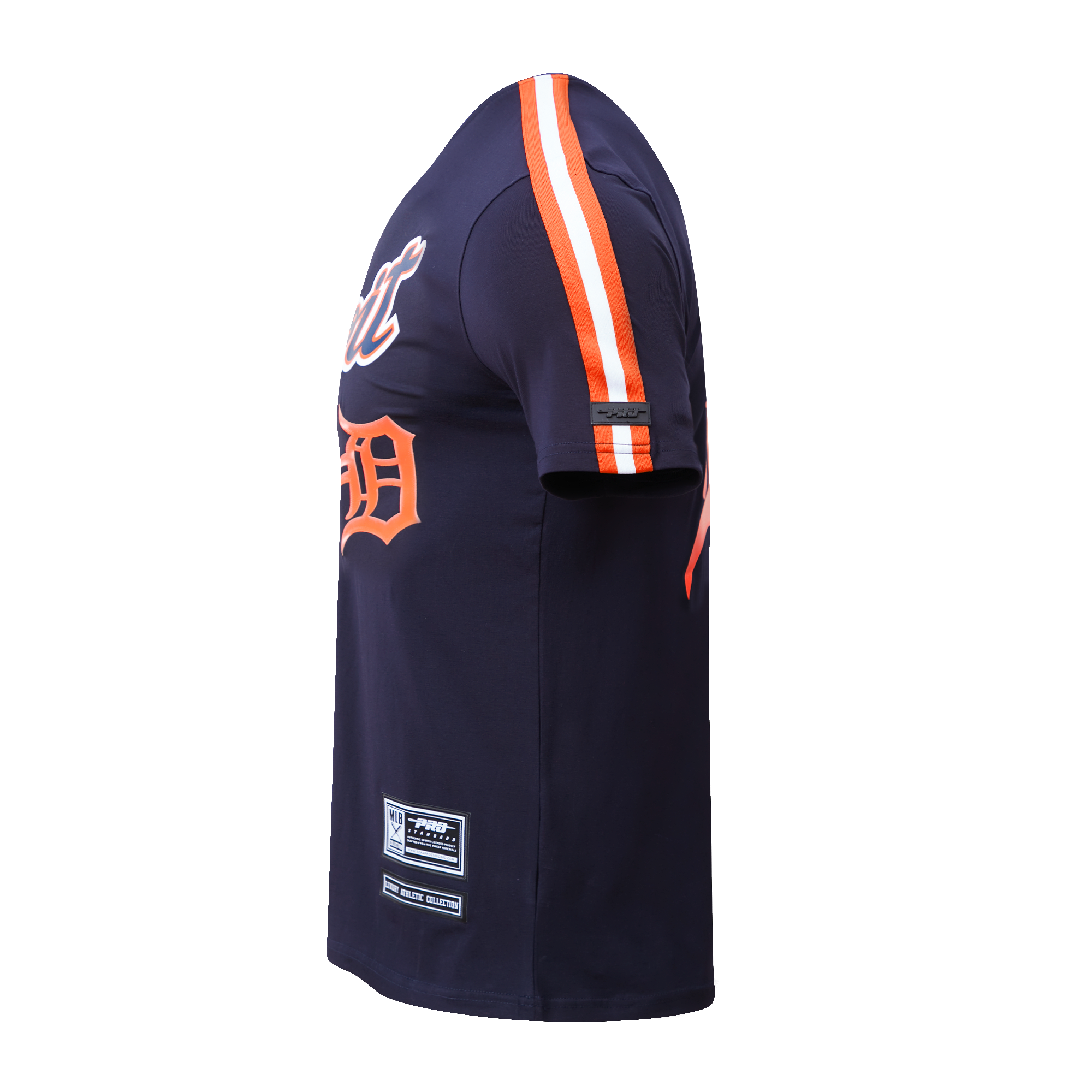 Pro Standard Men's Detroit Tigers Logo Pro Taping Top - Navy/Orange - NAVY/ORANGE