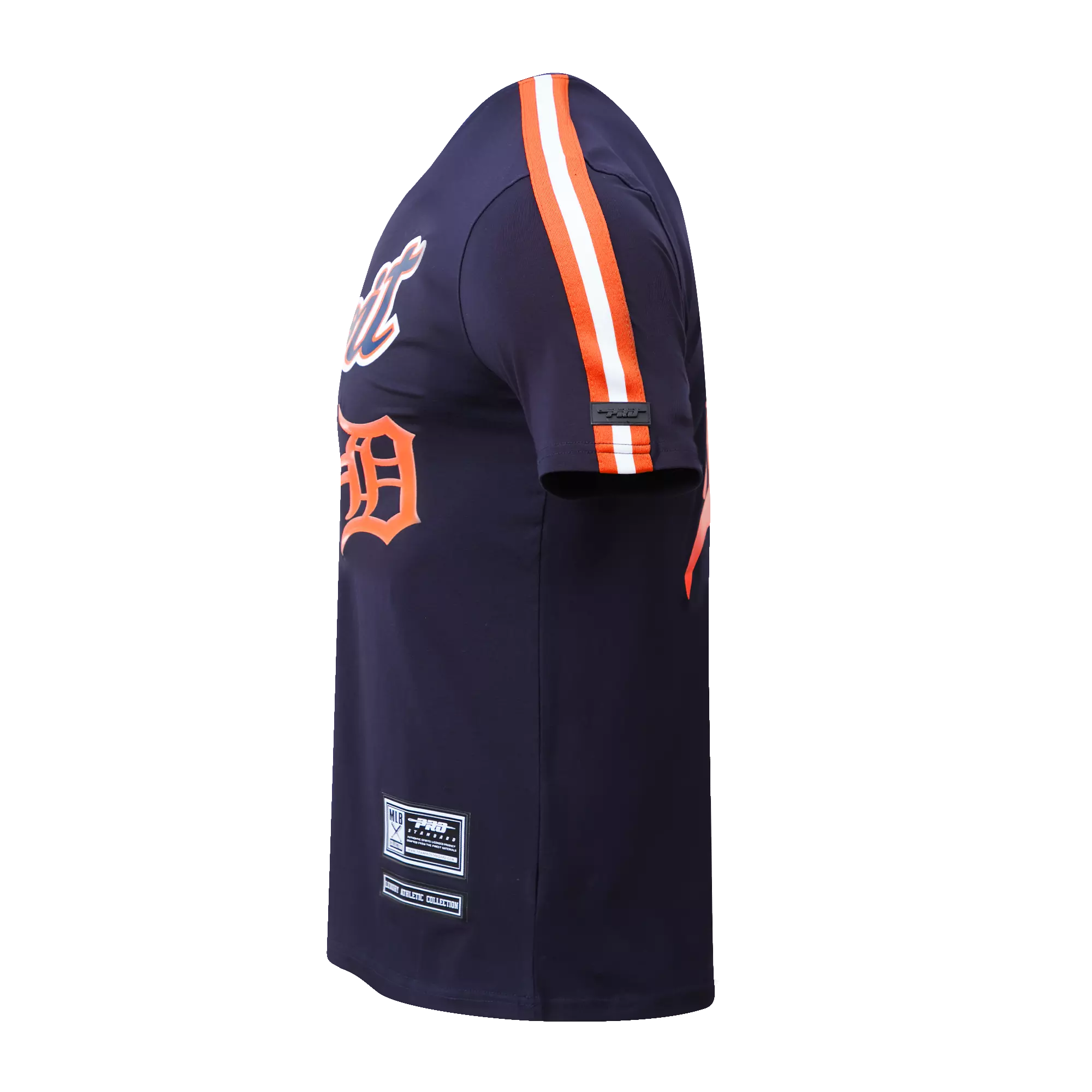 Pro Standard Men's Detroit Tigers Logo Pro Taping Top - Navy/Orange - NAVY/ORANGE