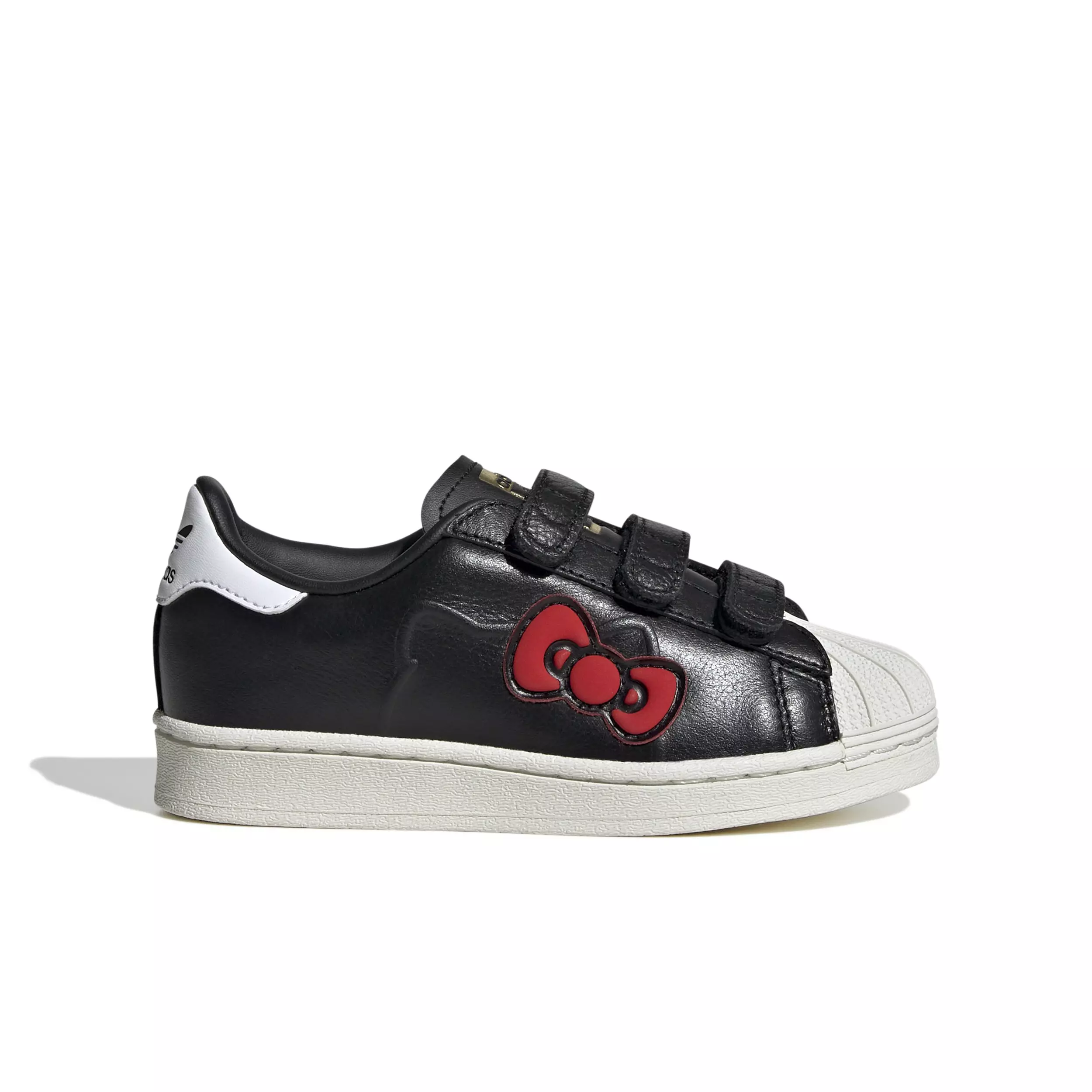 adidas Originals x Hello Kitty Superstar Comfort Closure "Black/White/Red" Preschool Girls' Shoe - BLACK/WHITE/RED