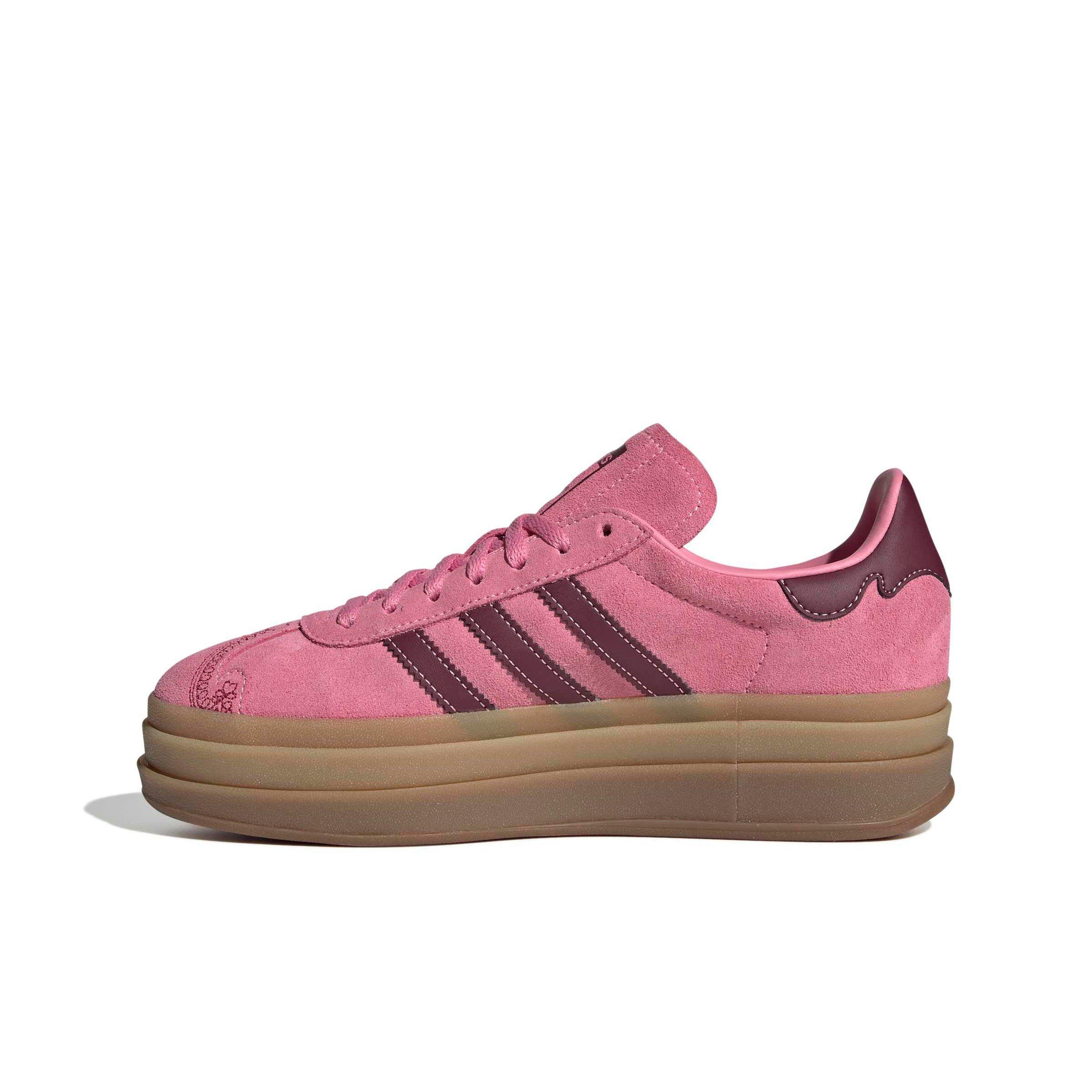 adidas Originals Gazelle Bold "Shadow Red/Pink Spark/Shadow Red" Women's Shoe - RED/PINK/RED Thumbnail View 2