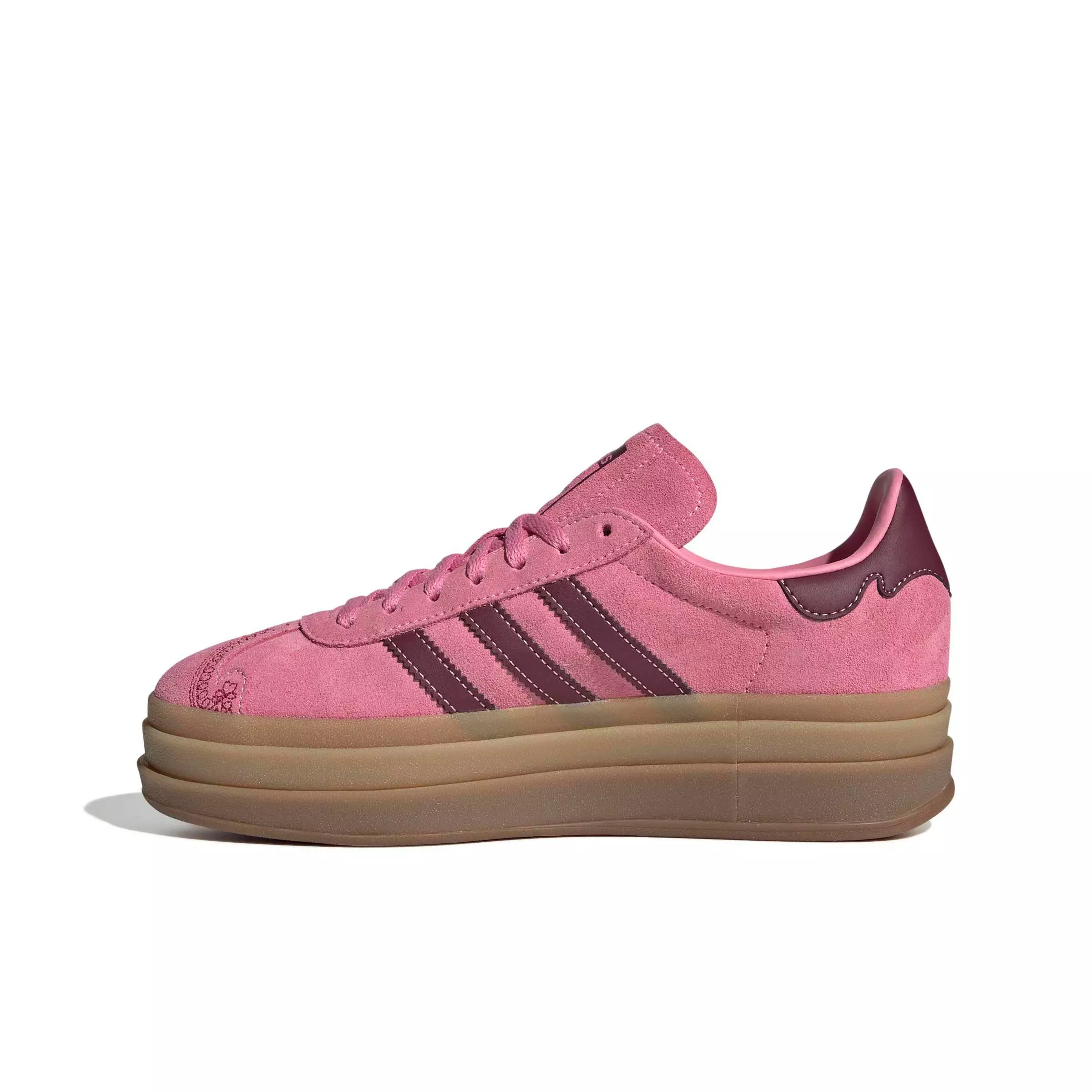 adidas Originals Gazelle Bold "Shadow Red/Pink Spark/Shadow Red" Women's Shoe - RED/PINK/RED