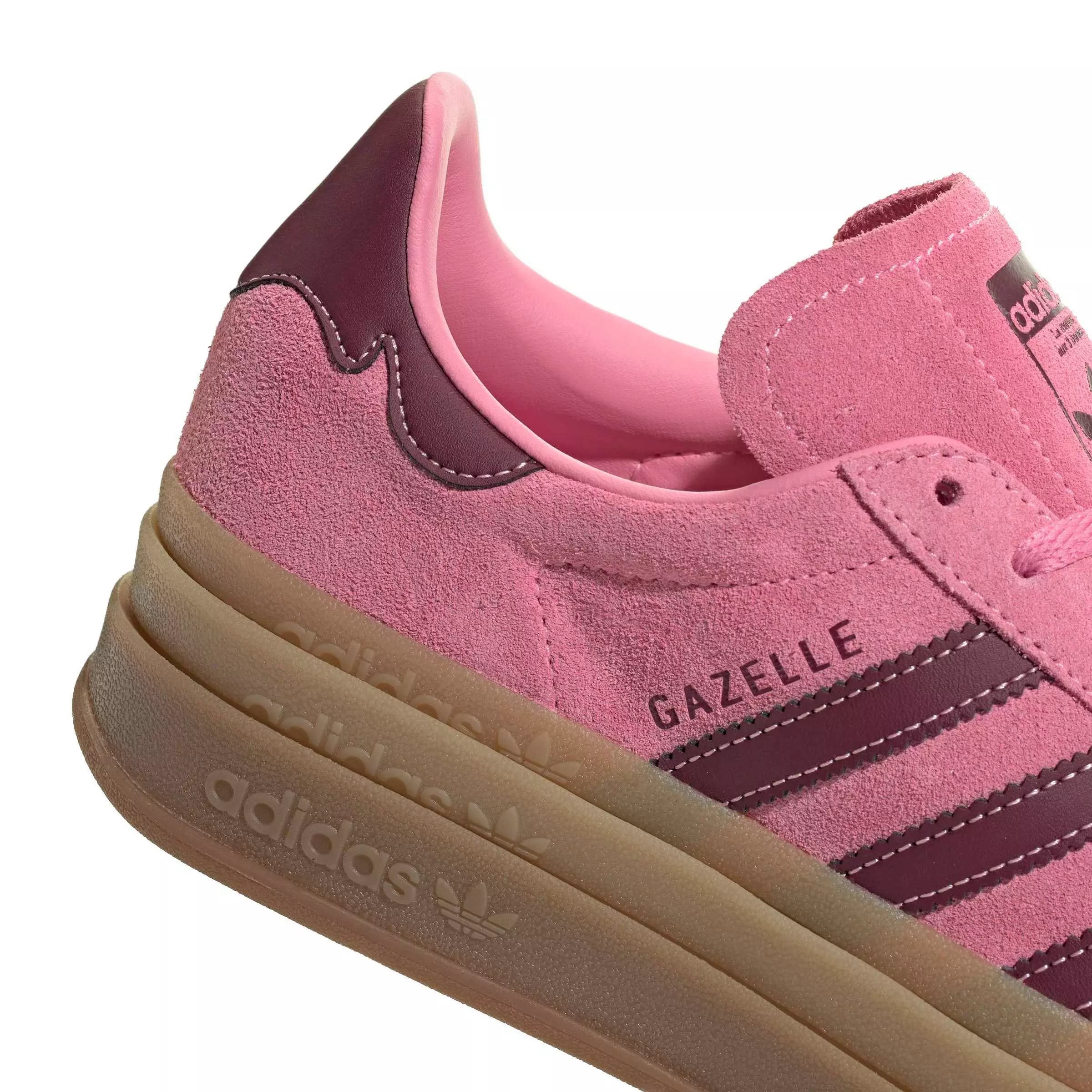 adidas Originals Gazelle Bold "Shadow Red/Pink Spark/Shadow Red" Women's Shoe - RED/PINK/RED