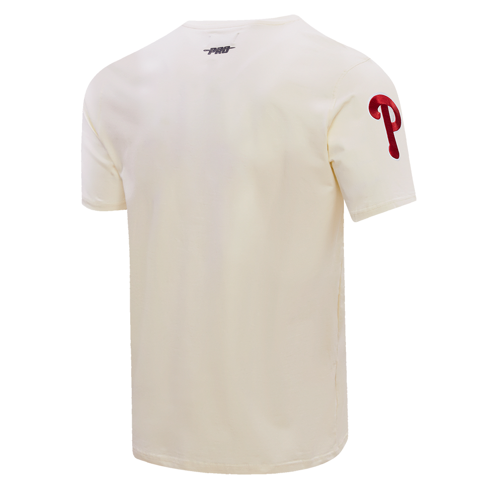 Pro Standard Men's MLB Philadelphia Phillies Script Tail Tops - Eggshell - EGGSHELL