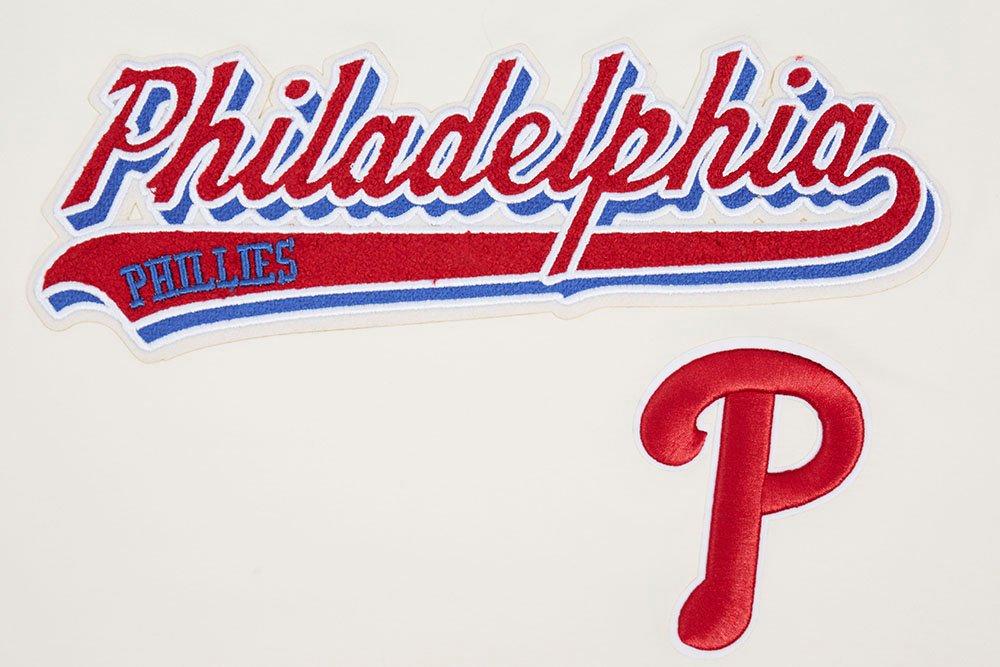 Pro Standard Men's MLB Philadelphia Phillies Script Tail Tops - Eggshell - EGGSHELL