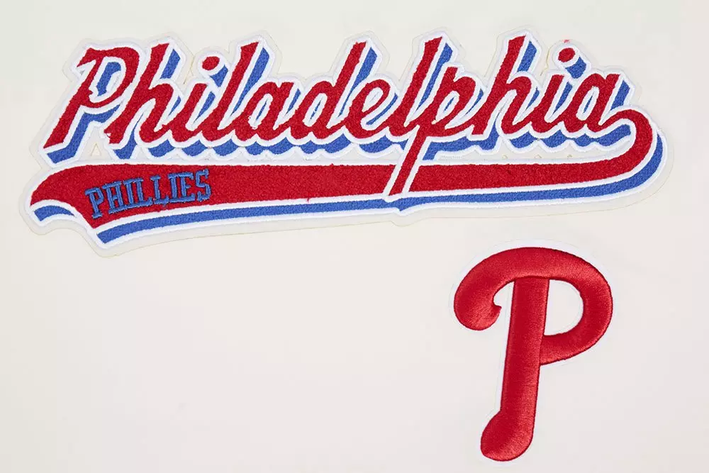 Pro Standard Men's MLB Philadelphia Phillies Script Tail Tops - Eggshell - EGGSHELL