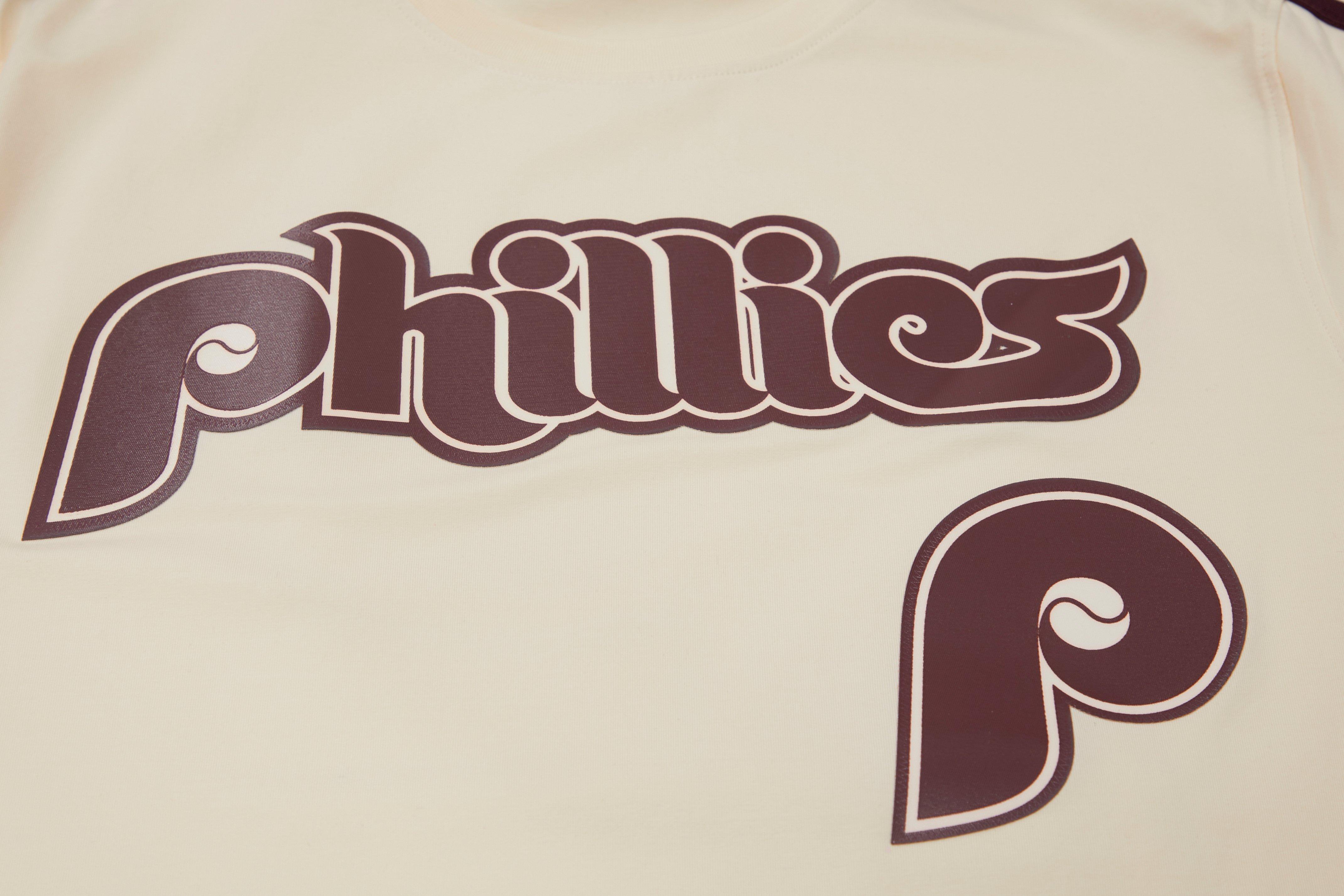 Pro Standard Men's Philadelphia Phillies Logo Pro Taping Top - Eggshell - EGGSHELL