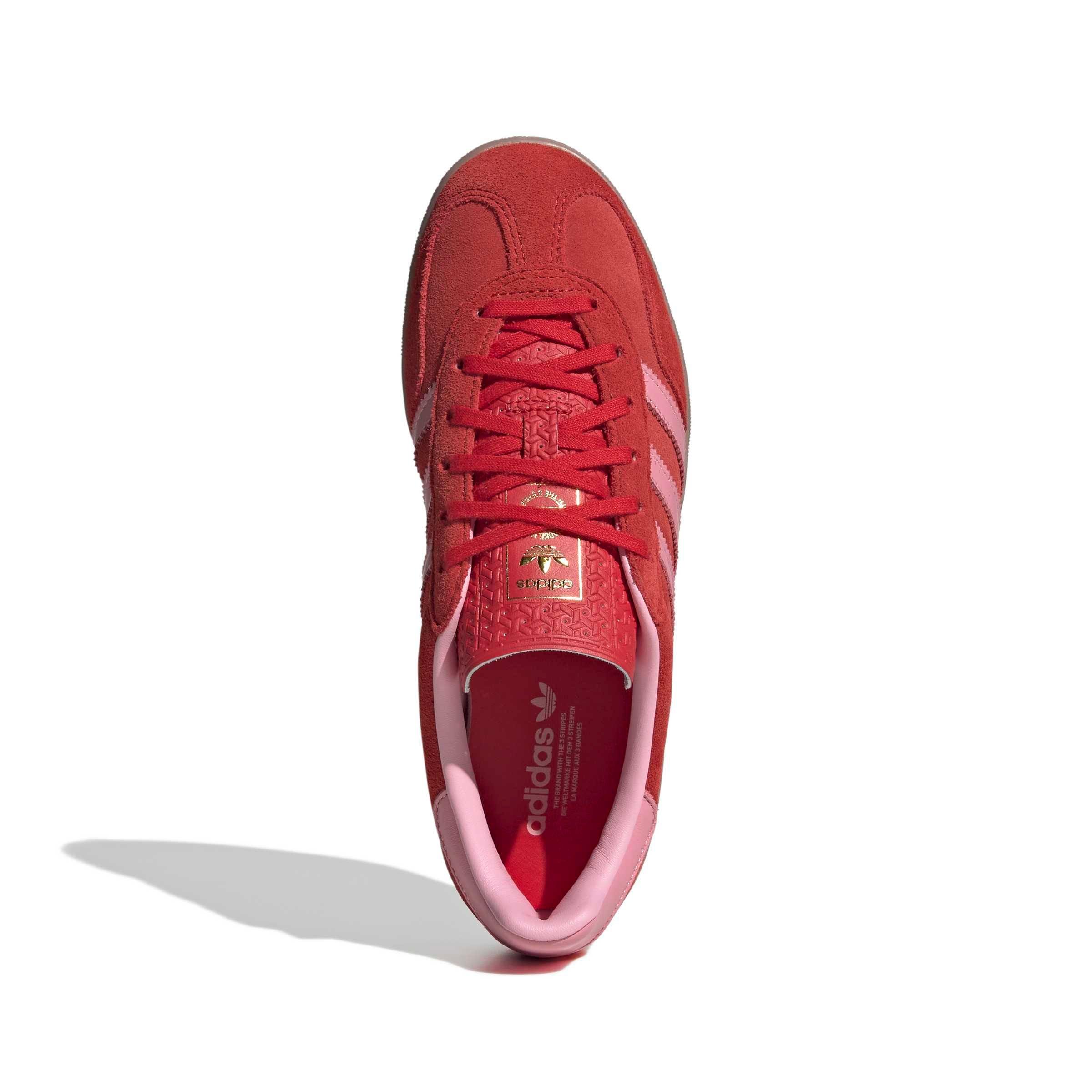 adidas Originals Gazelle Indoor "Better Scarlet/Light Pink/Gum 4" Women's Shoe - SCARLET/LT PINK/GUM Thumbnail View 5