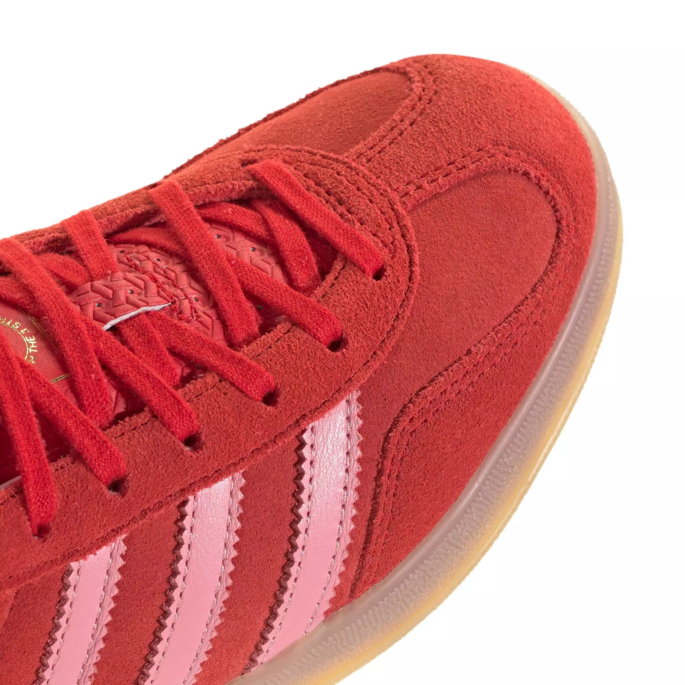 adidas Originals Gazelle Indoor "Better Scarlet/Light Pink/Gum 4" Women's Shoe - SCARLET/LT PINK/GUM