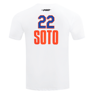 Pro Standard Men's MLB New York Mets Juan Soto #22 Classic Player Tee - WHITE/ROYAL