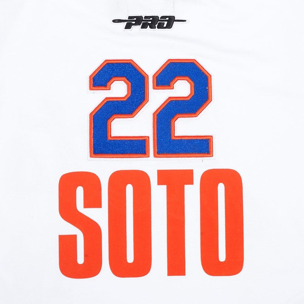Pro Standard Men's MLB New York Mets Juan Soto #22 Classic Player Tee - WHITE/ROYAL