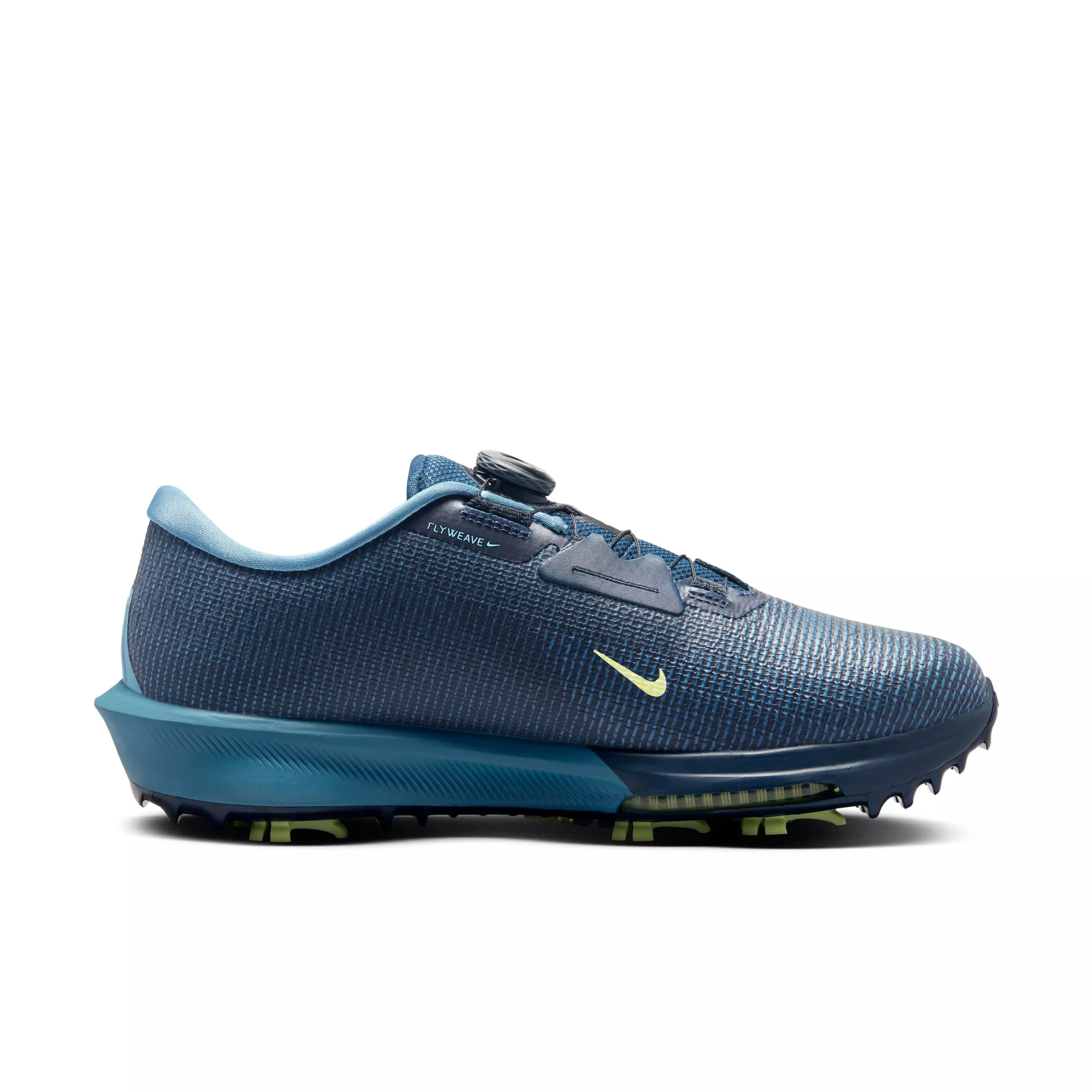 Nike Infinity Tour 2 "Armory Navy/Smokey Blue/Light Lemon Twist" Men's Wide Golf Shoe - NAVY/BLUE/LT LEMON