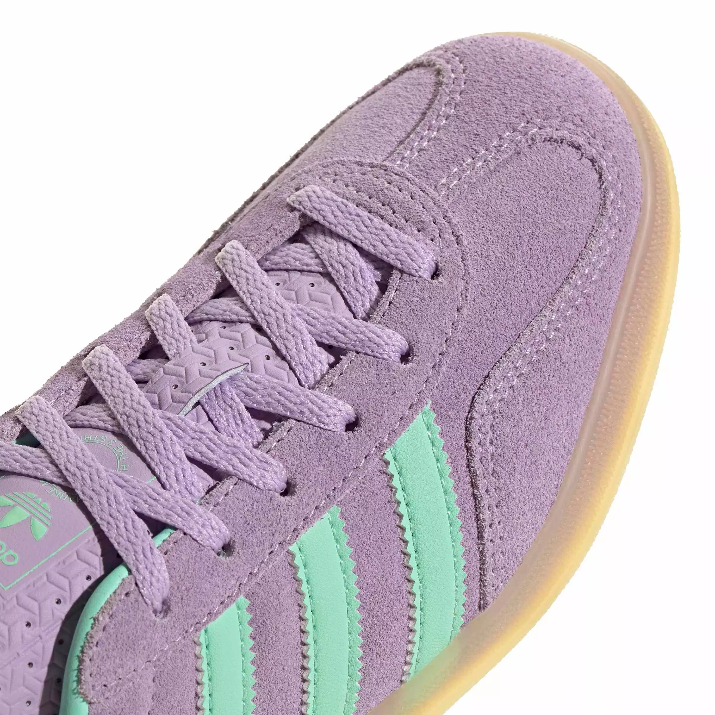 adidas Originals Gazelle Indoor "Powder Plum/Easy Green/Gum 3" Women's Shoe - PLUM/GREEN/GUM