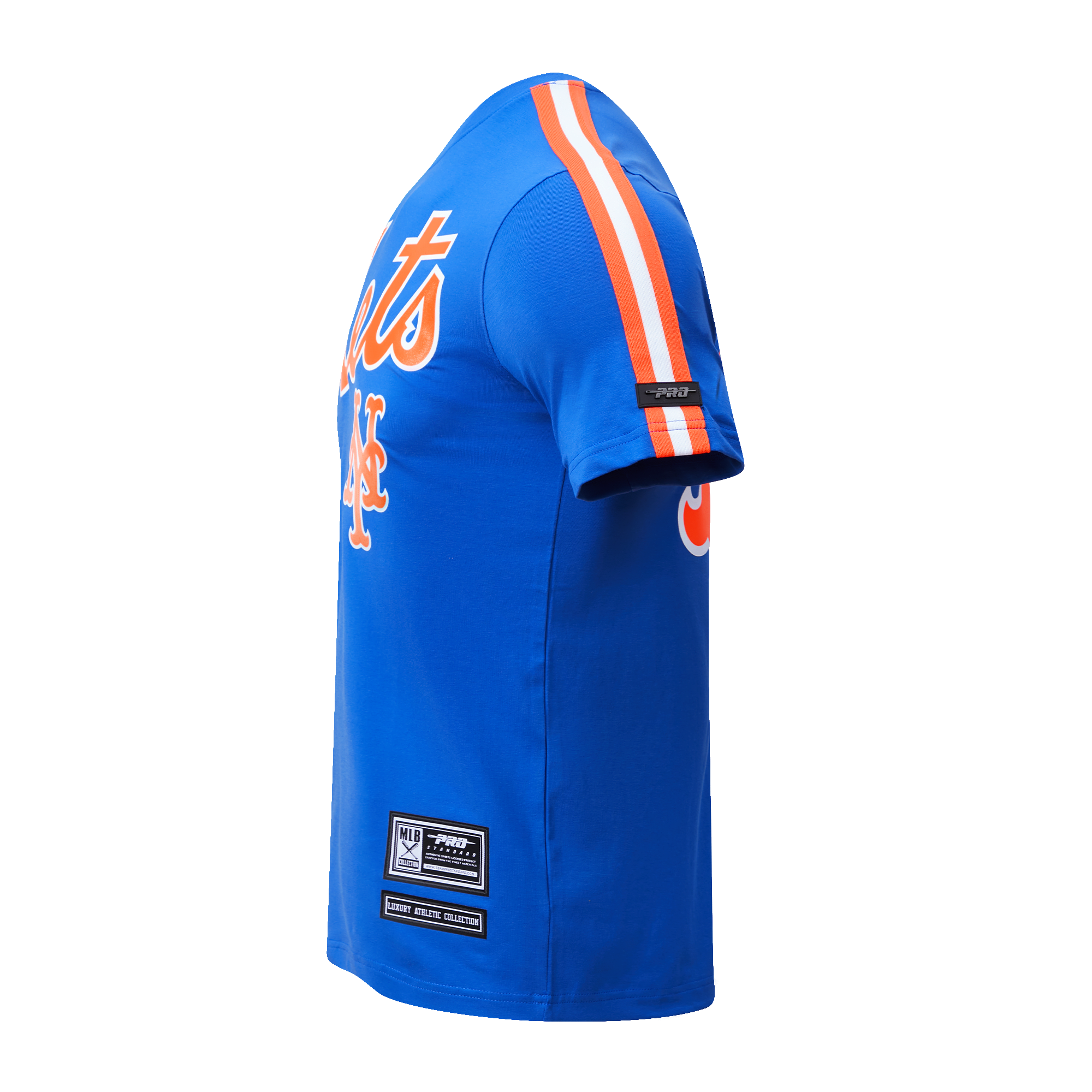Pro Standard Men's New York Mets Logo Pro Taping Top - Royal/Orange - ROYAL/ORANGE