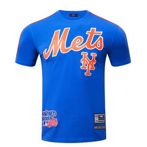 Pro Standard Men's New York Mets Logo Pro Taping Top - Royal/Orange - ROYAL/ORANGE