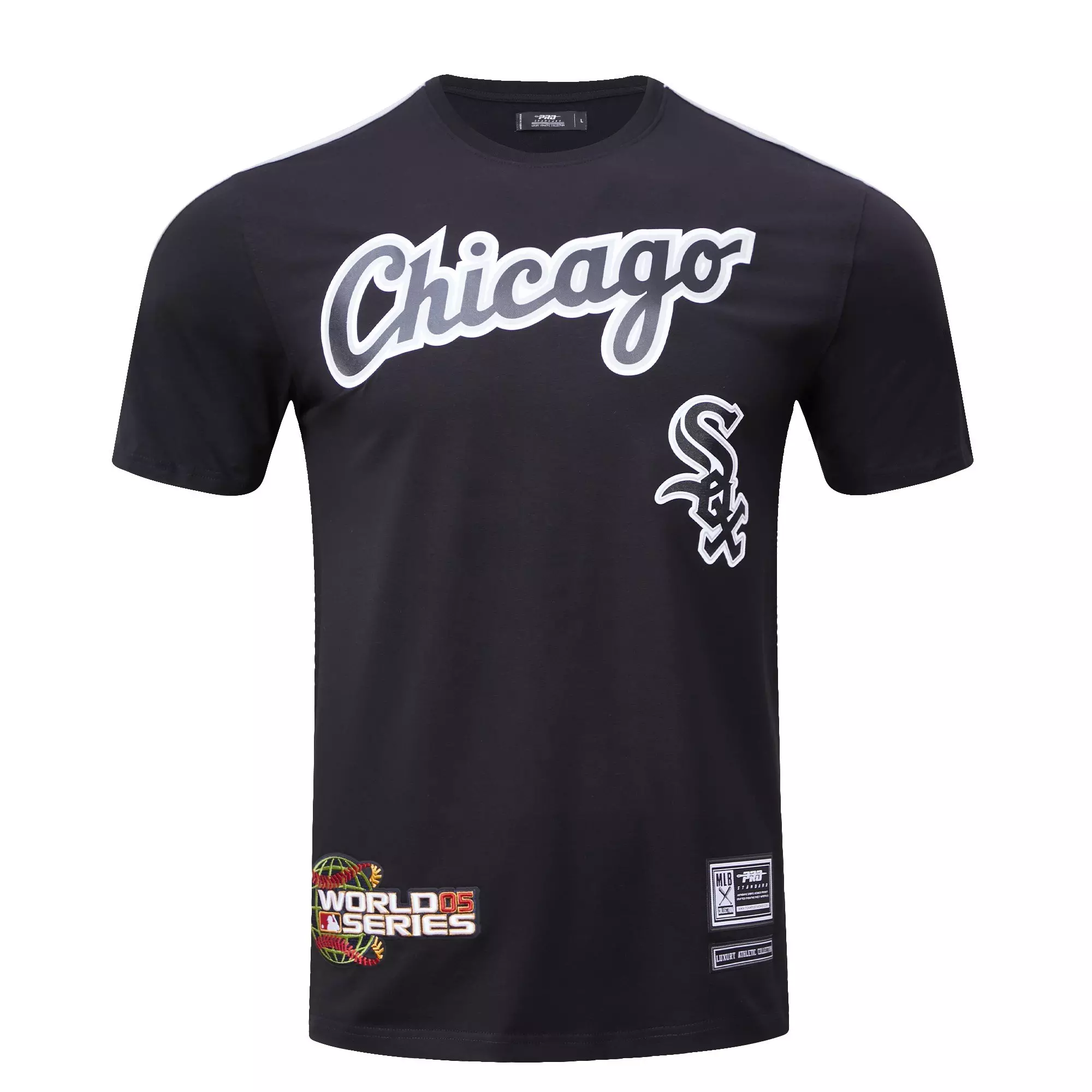 Pro Standard Men's Chicago White Sox Logo Pro Taping Top - Black/Grey - BLACK/GREY