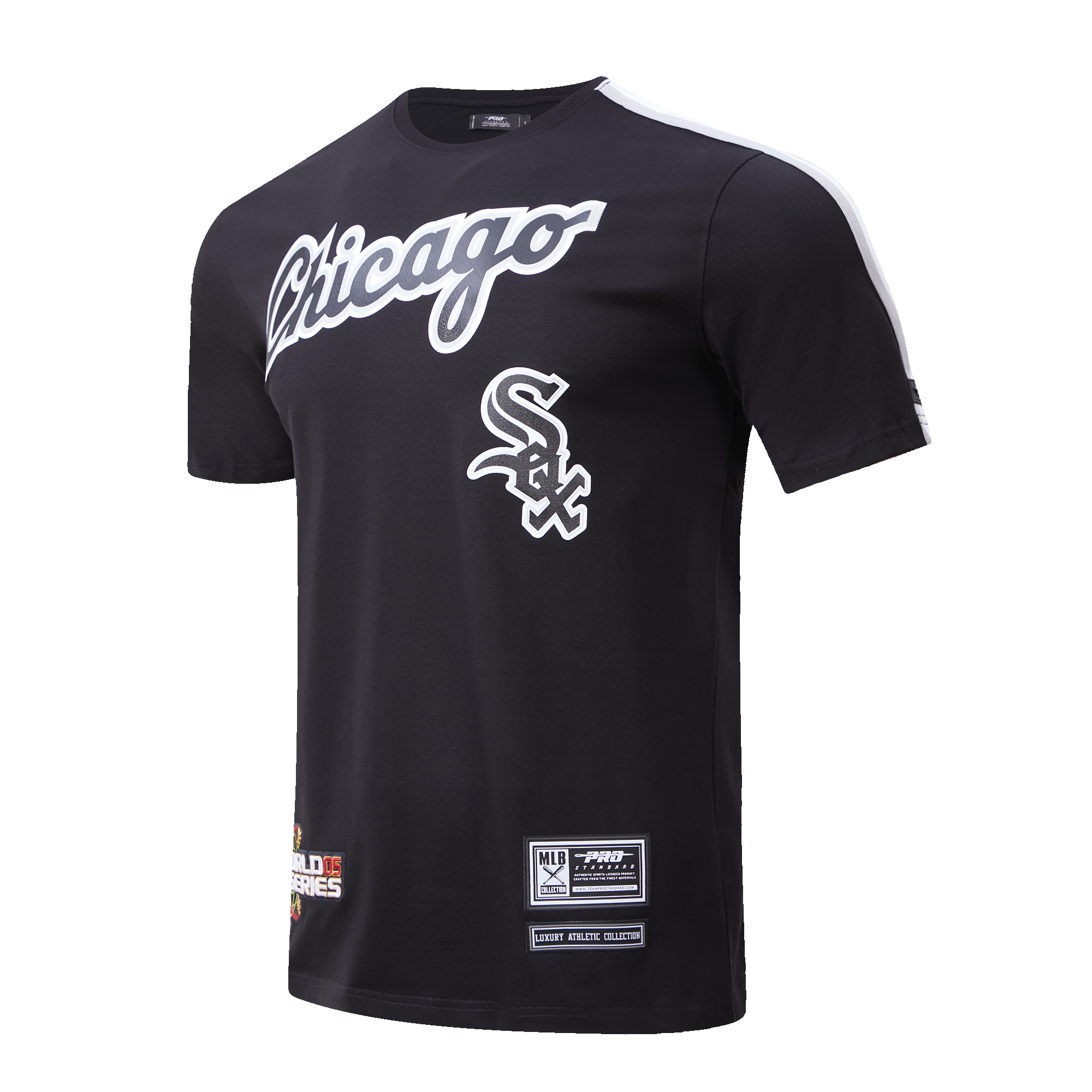 Pro Standard Men's Chicago White Sox Logo Pro Taping Top - Black/Grey - BLACK/GREY