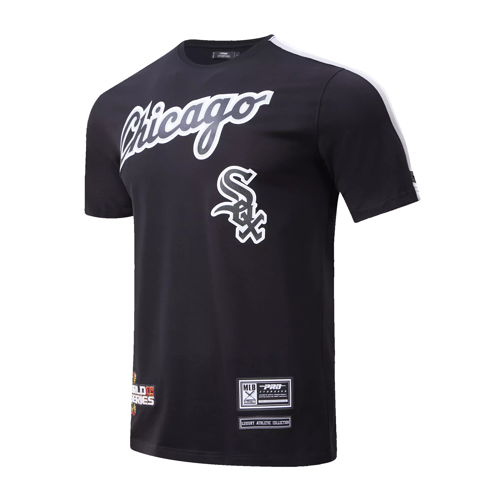 Pro Standard Men's Chicago White Sox Logo Pro Taping Top - Black/Grey - BLACK/GREY