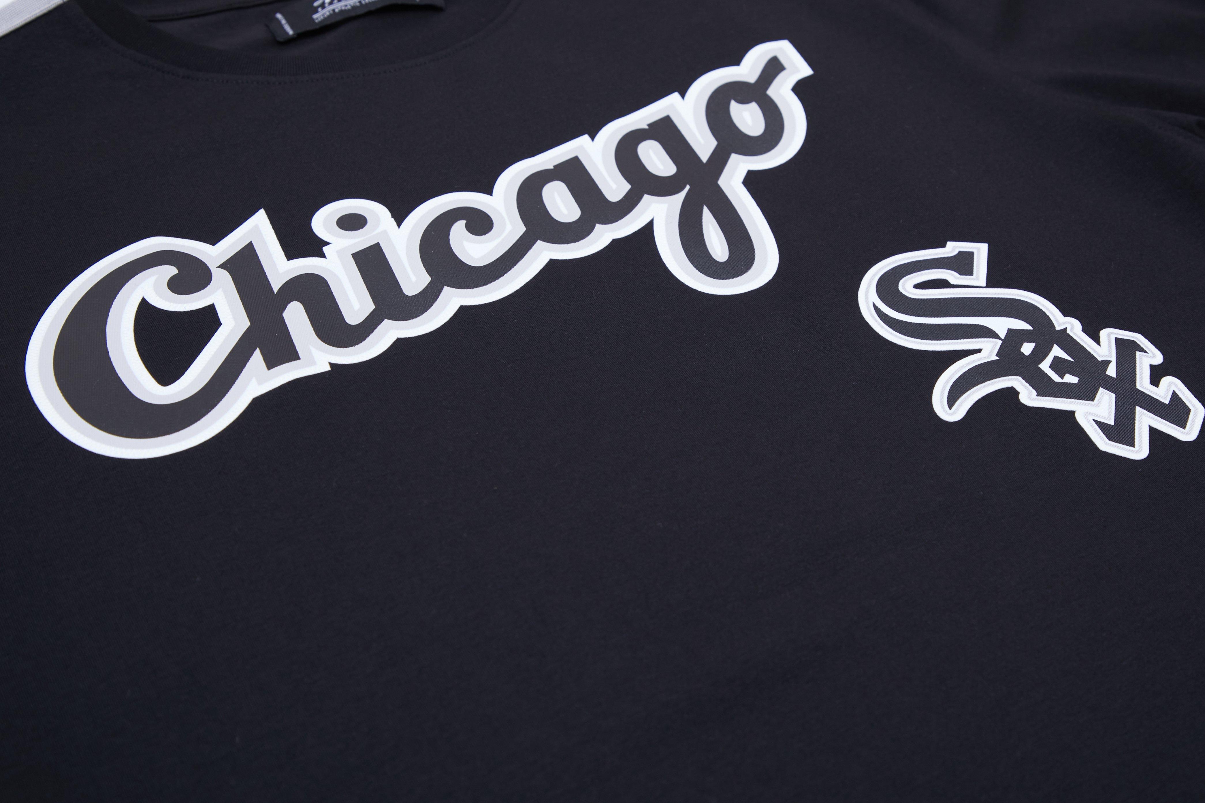 Pro Standard Men's Chicago White Sox Logo Pro Taping Top - Black/Grey - BLACK/GREY