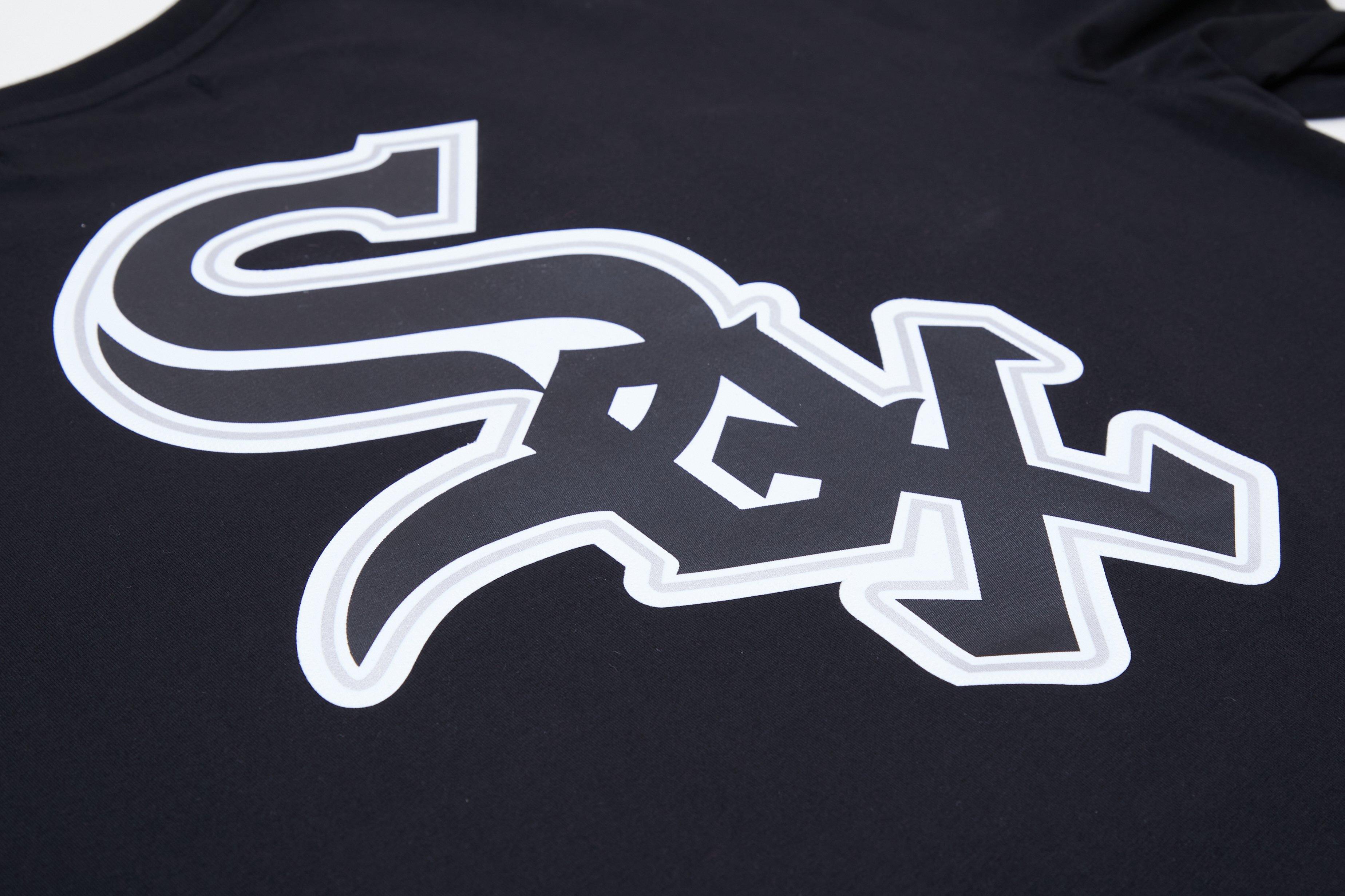 Pro Standard Men's Chicago White Sox Logo Pro Taping Top - Black/Grey - BLACK/GREY