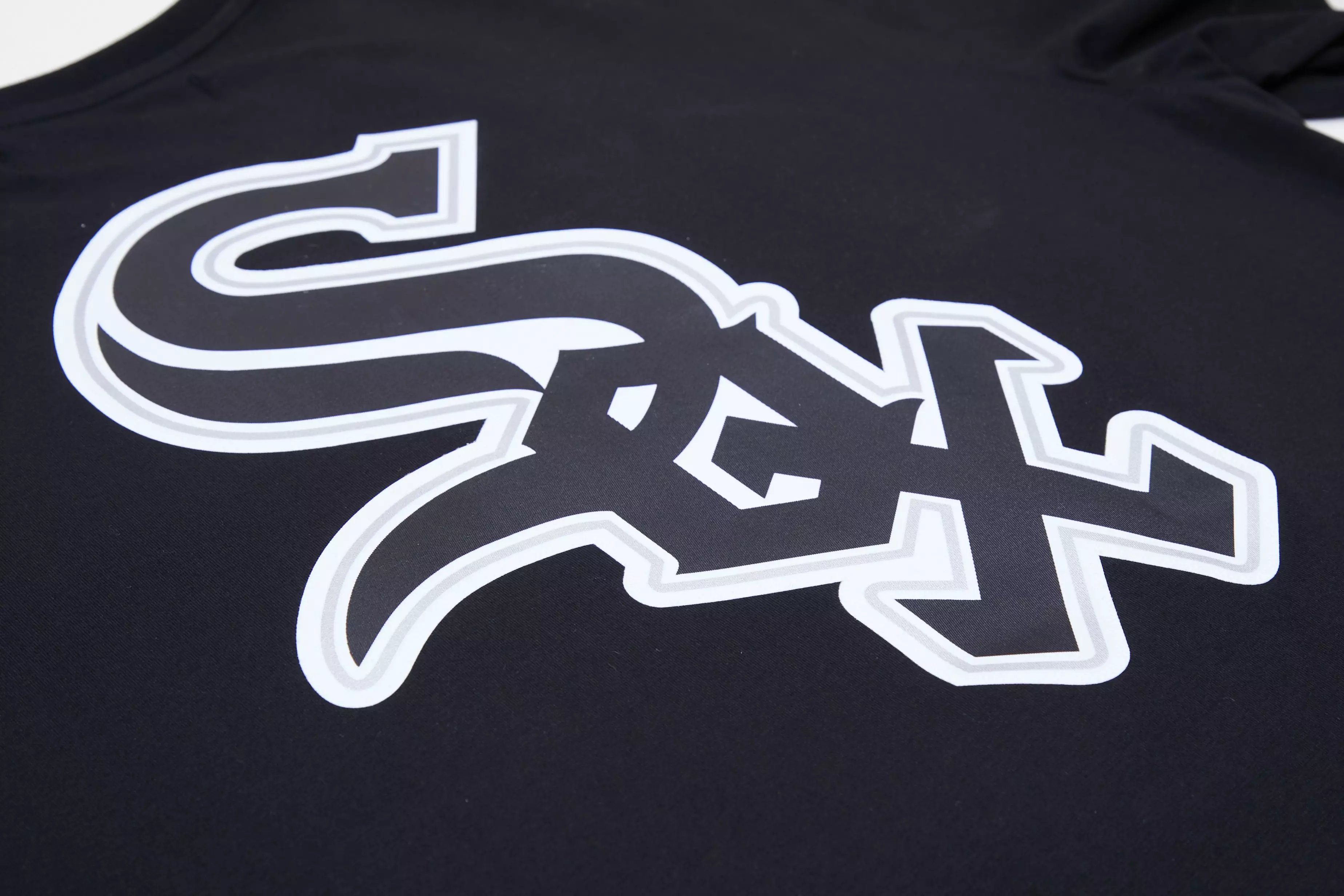 Pro Standard Men's Chicago White Sox Logo Pro Taping Top - Black/Grey - BLACK/GREY