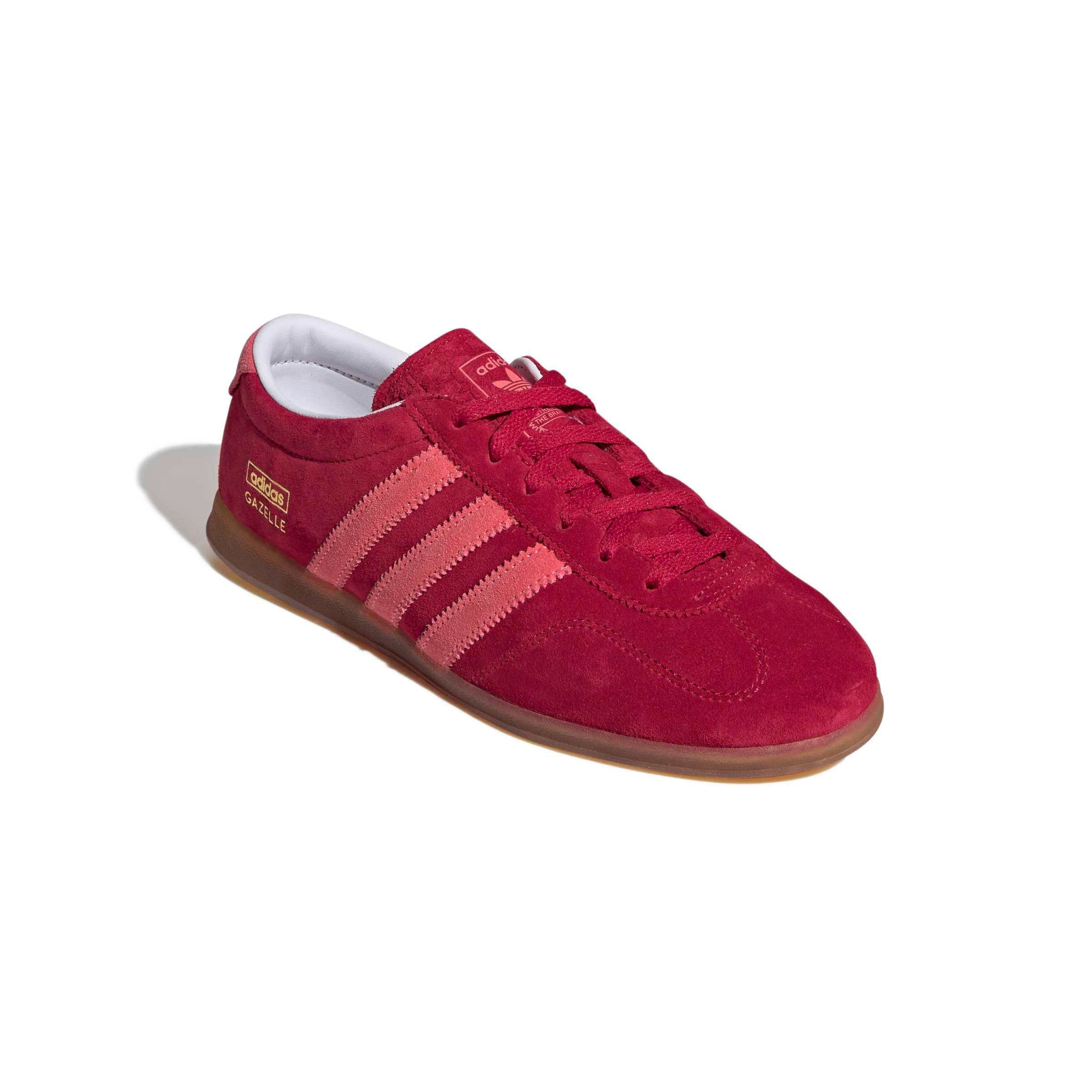 adidas Originals Gazelle Lo Pro "Team Victory Red/Gum 3/Gum 3" Women's Shoe - RED/GUM/GUM Thumbnail View 3