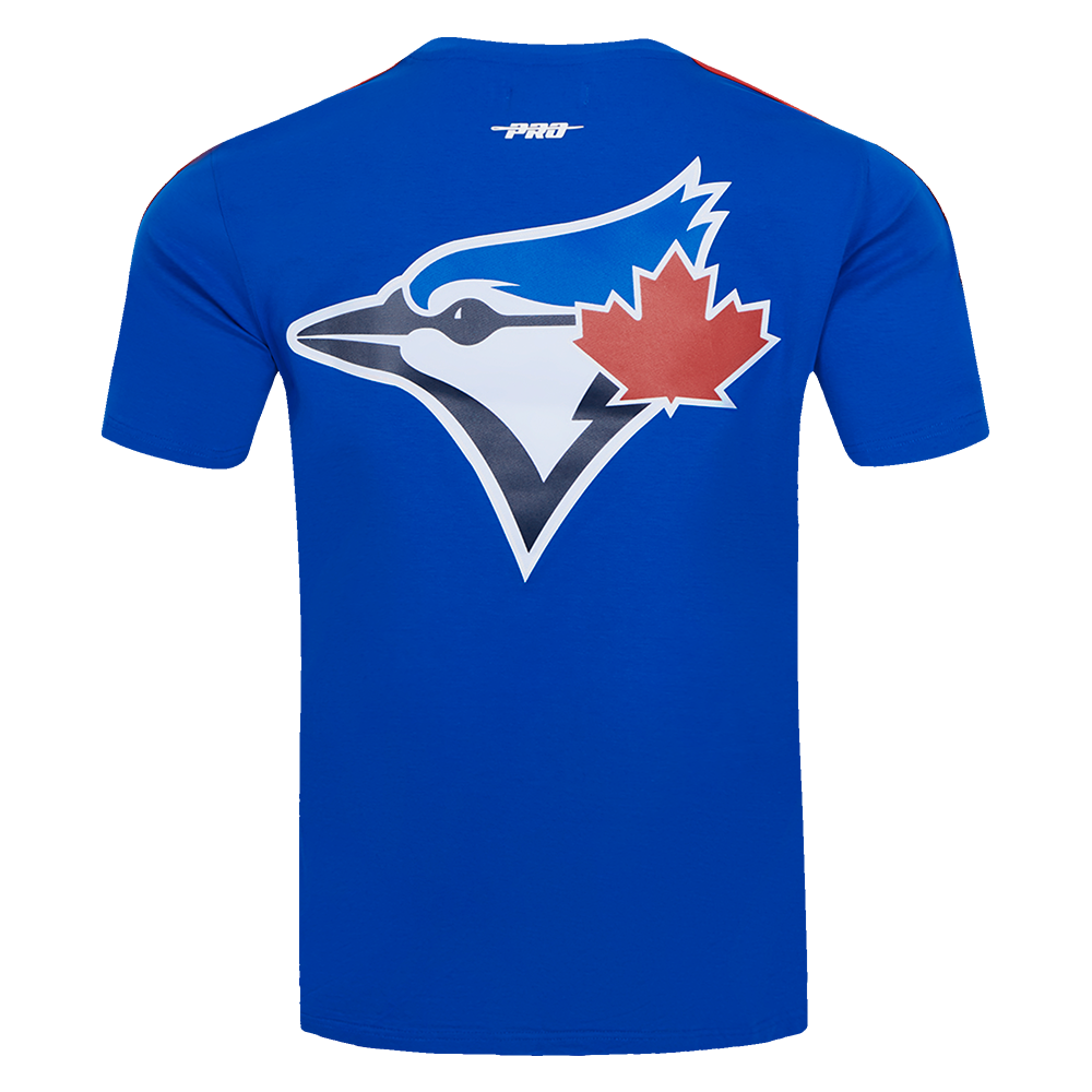 Pro Standard Men's MLB Toronto Blue Jays Classic Mesh Single Jersey Striped Top - Royal/Red - ROYAL/RED